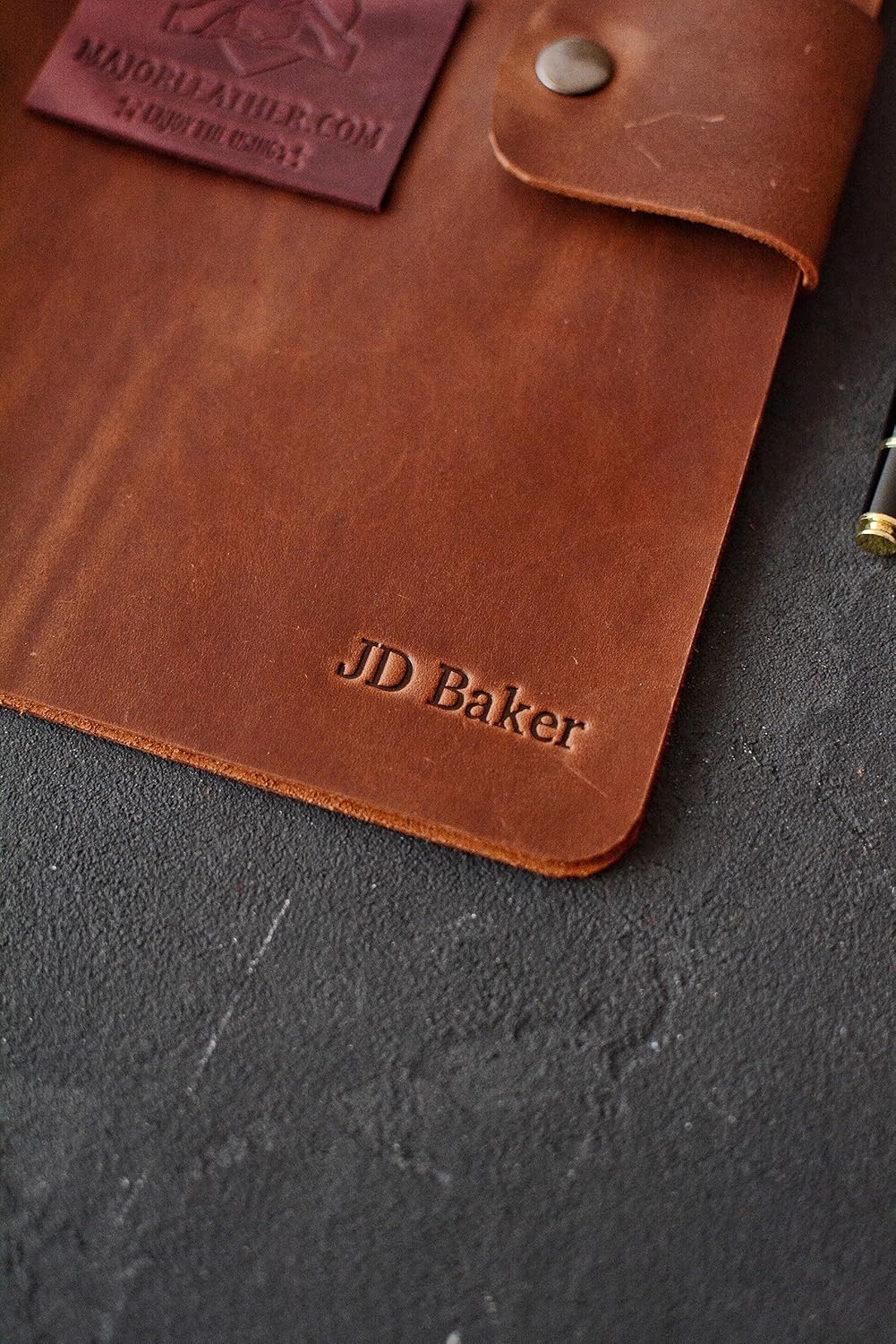 Leather 3 or 4 Rings Binder for 8.5 x 11 or A4, Personalized Portfolio Organizer, planner folder