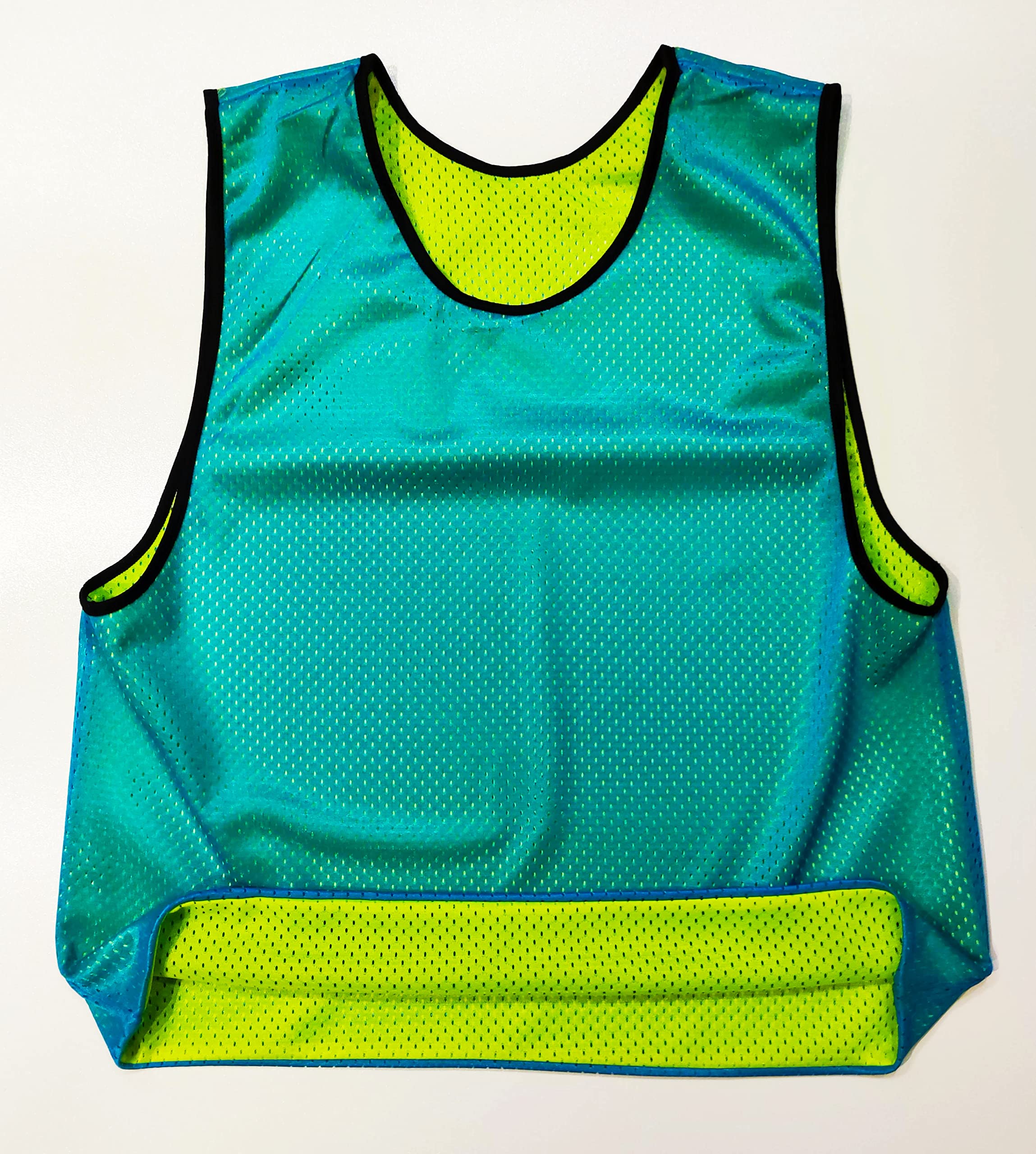 Chasuble réversible de Football - L'ensemble de 6 Gilets Double Face, Maille Scrimmage Training, Juniors et Adultes, Mêlée de Bavoirs de Sports, t-Shirt de Course Unisex S M L XL