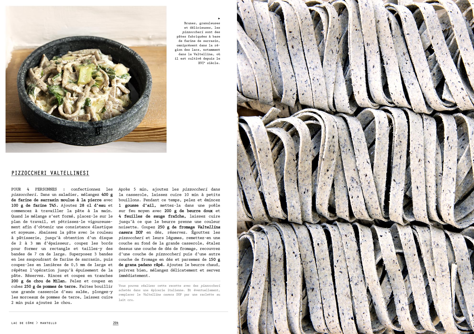 La cuisine des lacs italiens