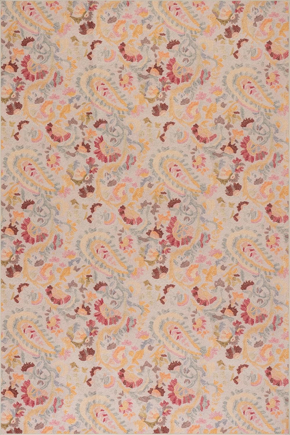 Dash & Albert Denim Plaid Blue Machine Washable Rug, 4 X 6 Feet, Blue/White Plaid Pattern