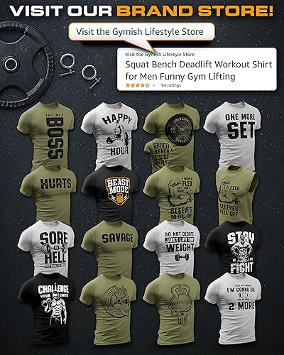 Miniatura 6 de Camisas de entrenamiento para hombres, camiseta motivacional de Iron Discipline, para gimnasio, con refranes divertidos