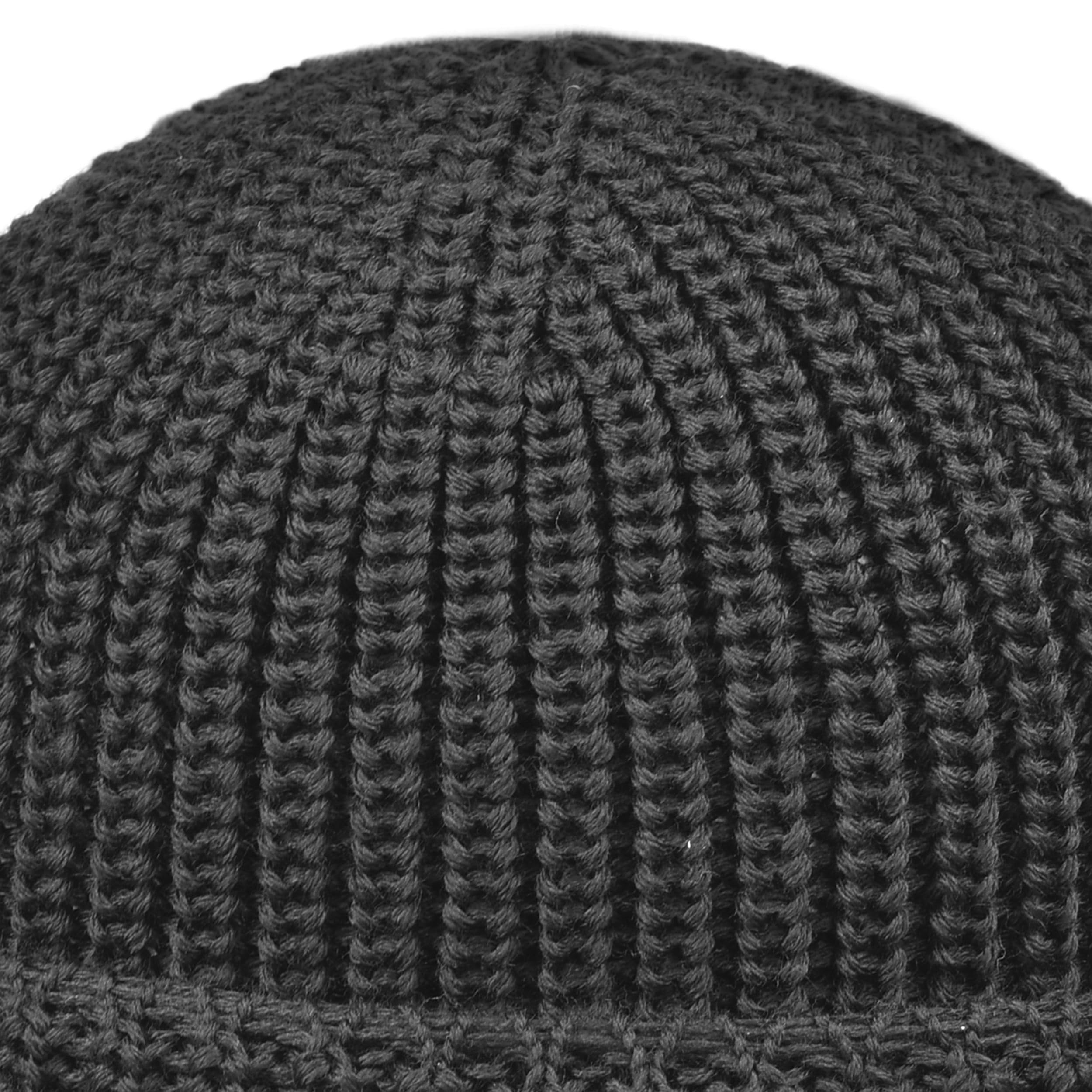 Melegari Bonnet Bonnet Northdock à double épaisseur | Docker cap pure laine mérinos extra fine | Fabriqué en Italie