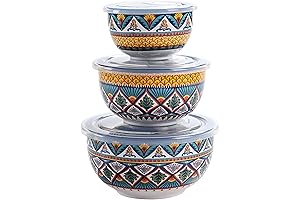 Havana Ceramic Bico Dinnerware Bowl with Airtight Lids: Your Kitchen Essential for...