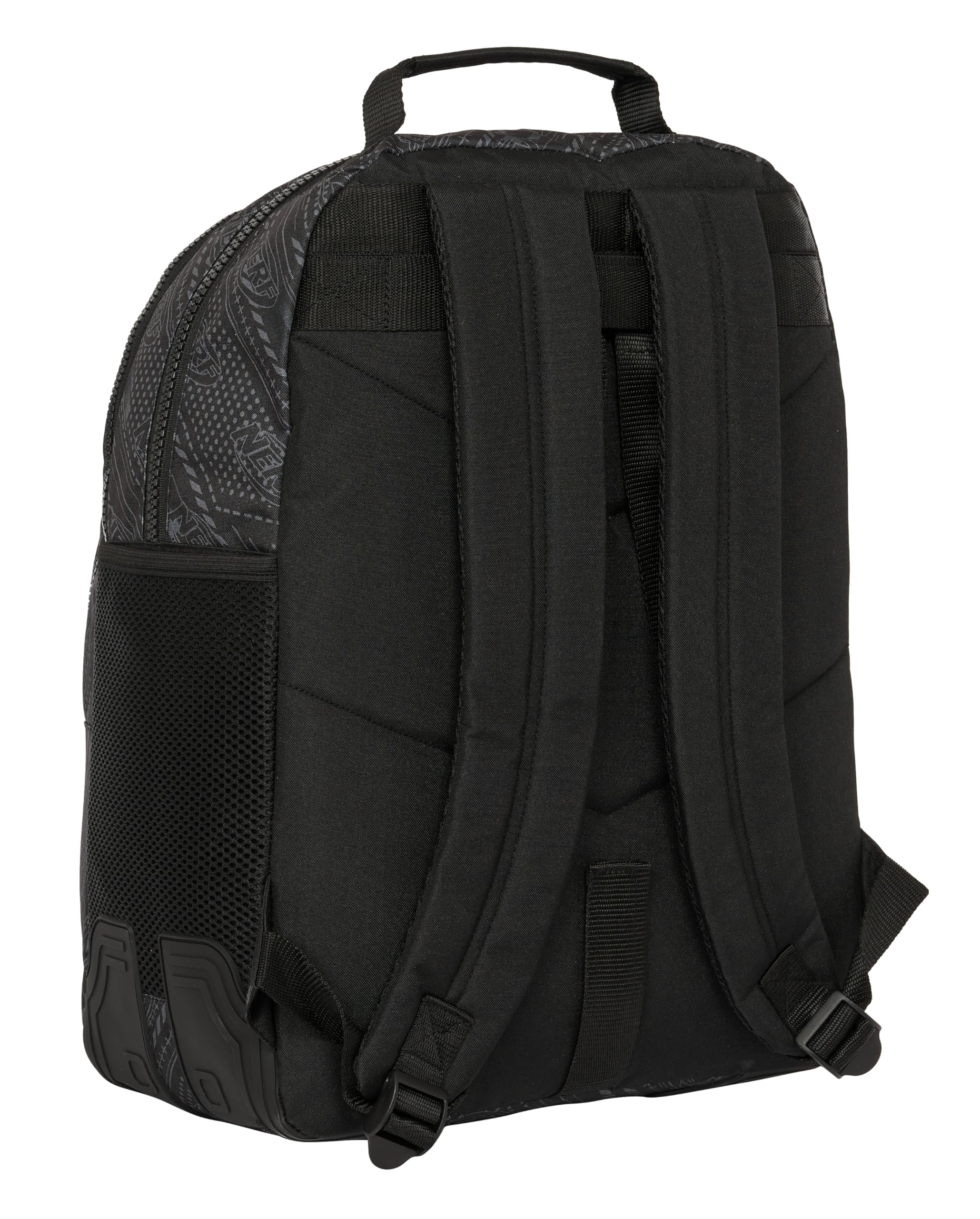 Safta NERF GET READY - Mochila Doble, Adaptable a Carro, Ideal para Niños de Diferentes Edades, Cómoda y Versátil, Calidad y Resistencia, 32x15x42 cm, Color Negro