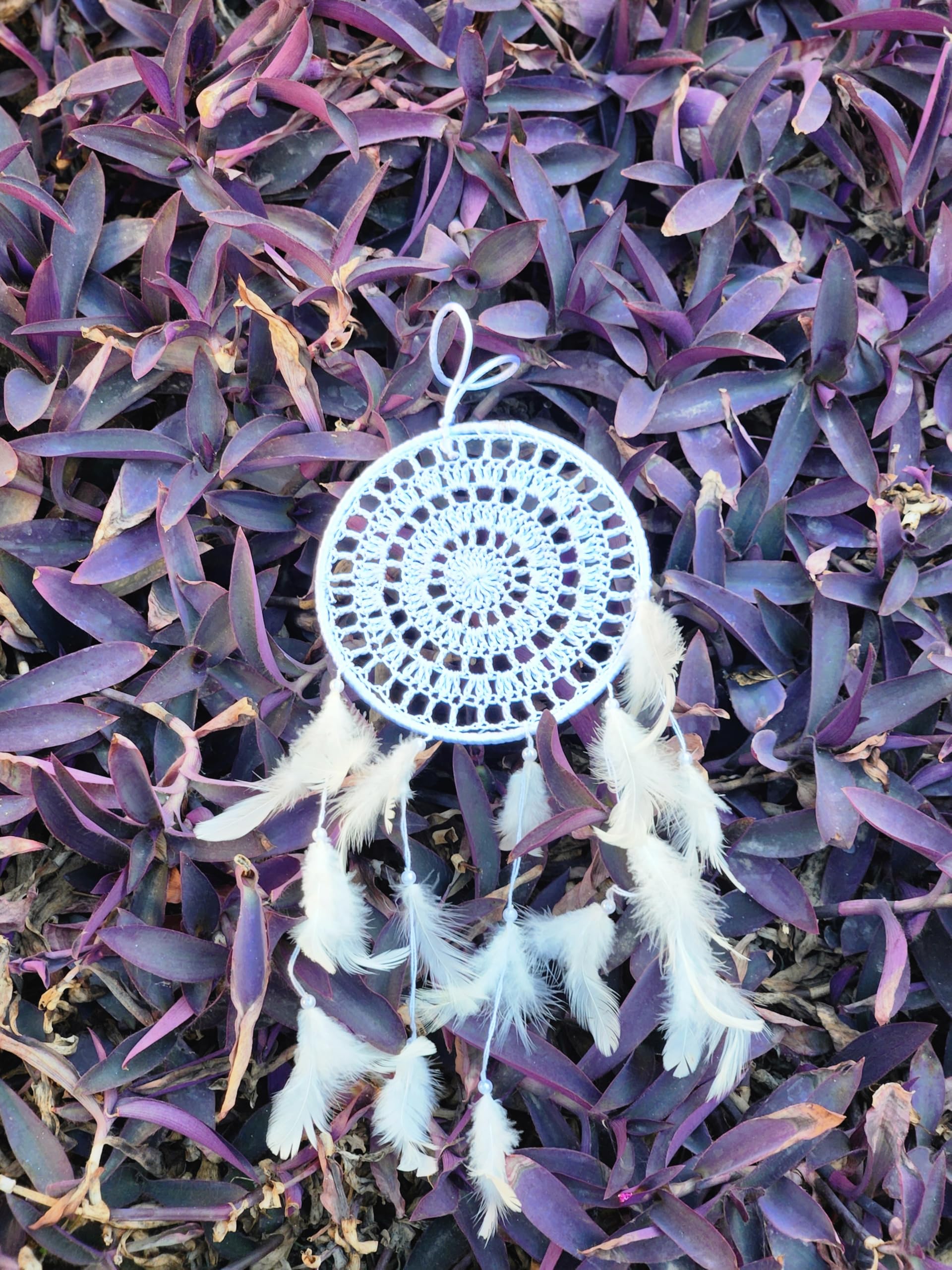 the urban artistic Dream Catcher for Wall Hangings Home Decor Handmade Dreamcatcher for Positive Energy Decorative Showpiece| Bedroom Balcony Decor |size-16x0.5x40cm (White)-picture-39