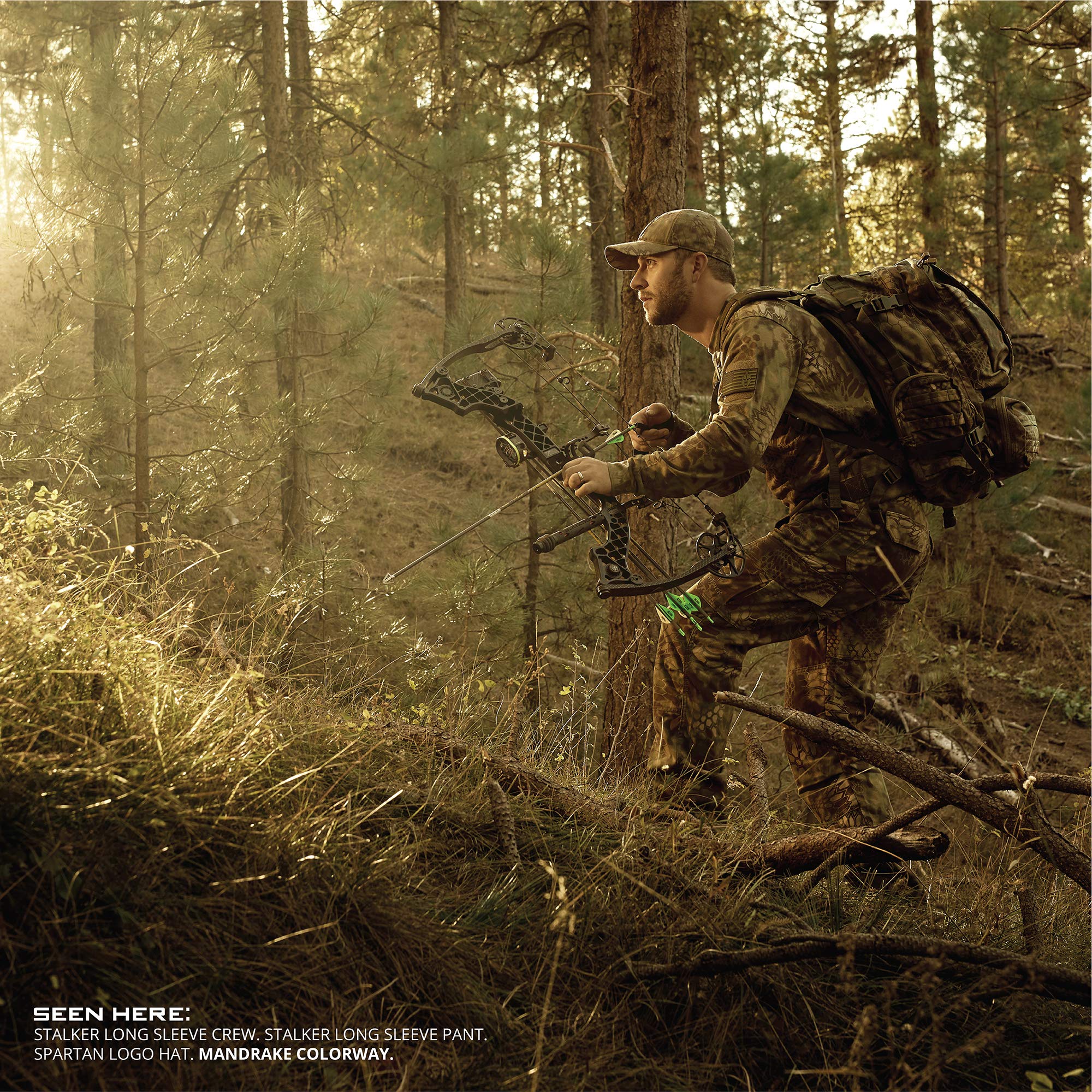 Kryptek Stalker Pant, Stealthy Camo Hunting Pant - Spodnie turystyczne Mężczyźni