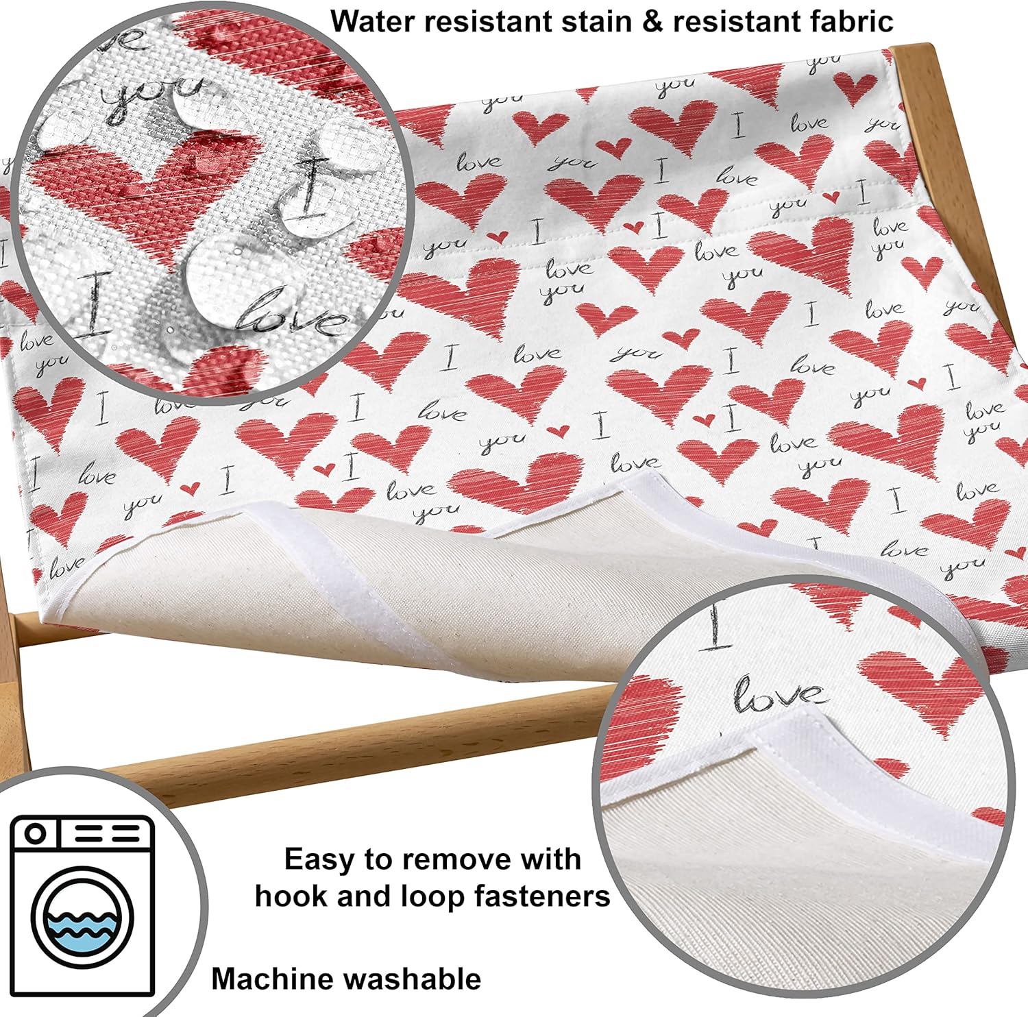 review Ambesonne Love Pet Hammock, Hand Written I Love You Phrases Heart Valentines Day Inspiration, Bed for Kittens Canopy with Durable Wooden Frame, 22