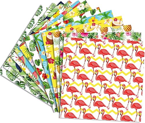 Miniatura 9 de OXYLIPO Bloc de papel para álbum de recortes a cuadros oscuros, 48 piezas de papel de decopodge de doble cara marrón rojizo, papel de cartulina para