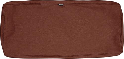 Classic Accessories Montlake - Funda de cojín para banca de patio, Heather Henna