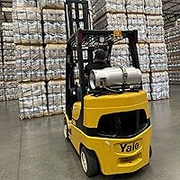 Vista 6 de Flame King tanque de propano de aluminio de 33.5 lb para montacargas con manómetro, cumple con DOT y TC, diseño resistente y liviano