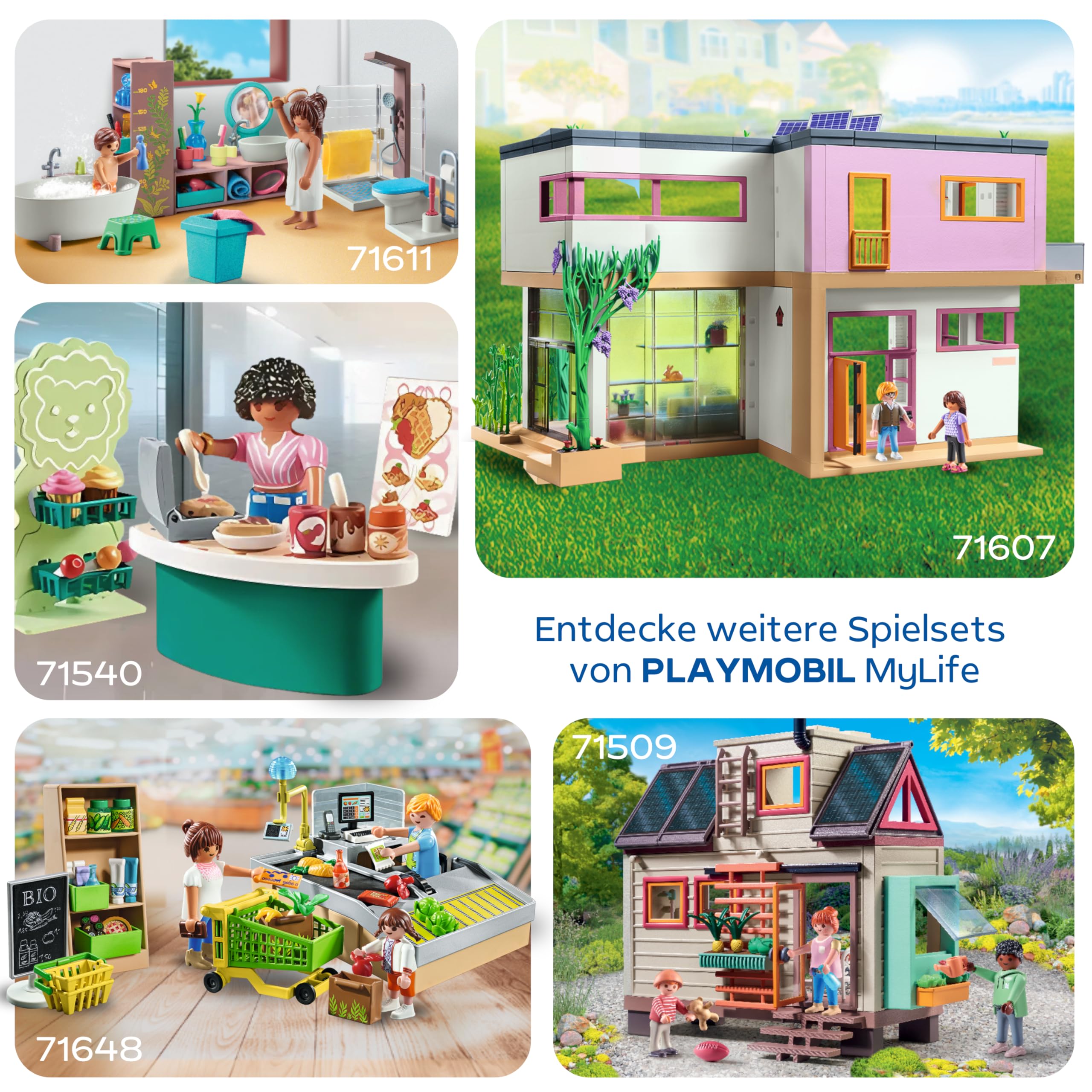 PLAYMOBIL MyLife 71610 Kinderzimmer, inklusive Einer Mädchenfigur und einem Stickerbogen, zu über 80 % aus recycelten und biobasierten Materialien, vielfältiges Spielzeug für Kinder ab 4 Jahren