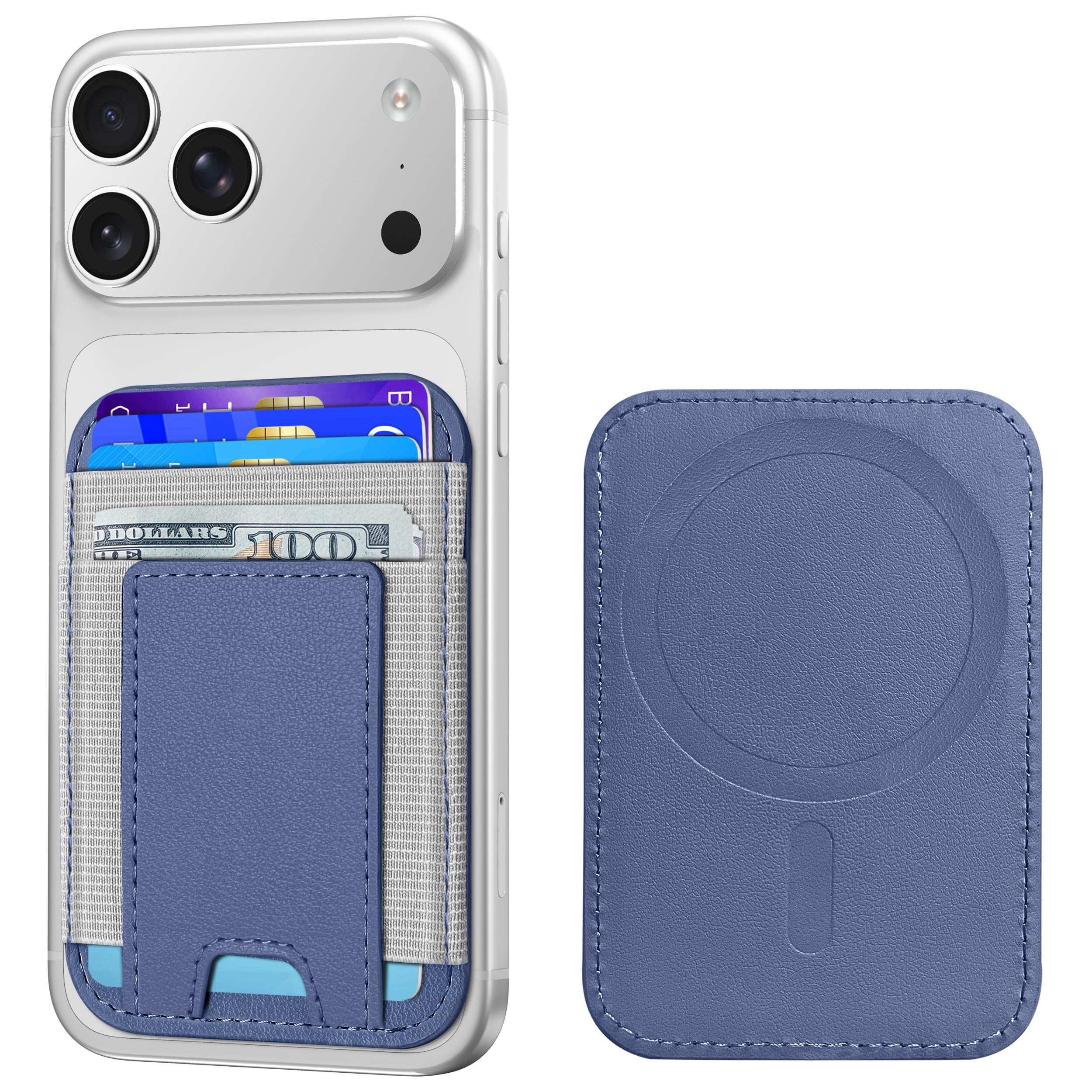 Upgraded for Magsafe Wallet, Strongest Magnetic Wallet, for iPhone Magsafe Walletwith 2 Card Slots, Magnetic Card Holder for iPhone 17/16/15/14/13/12