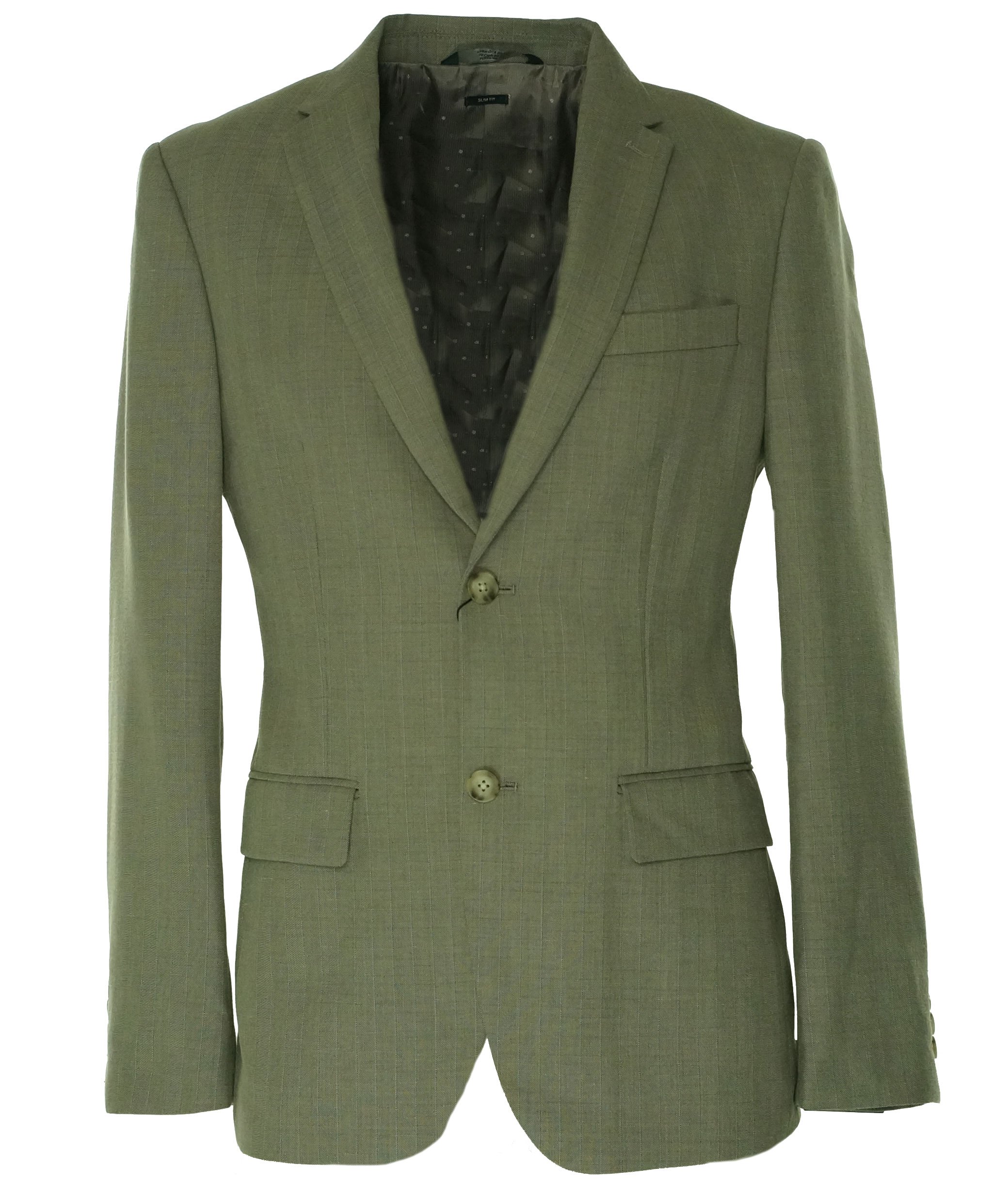 Perry Ellis Men's Slim-Fit Travel Luxe Stripe Suit Jacket