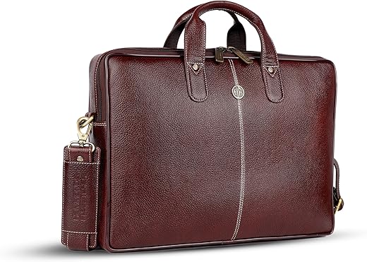 HAMMONDS FLYCATCHER Genuine Leather Office Bag for Men – 15.6 Inch Laptop Bag for Men for Professionals, Business Travelers – Adjustable Straps &…