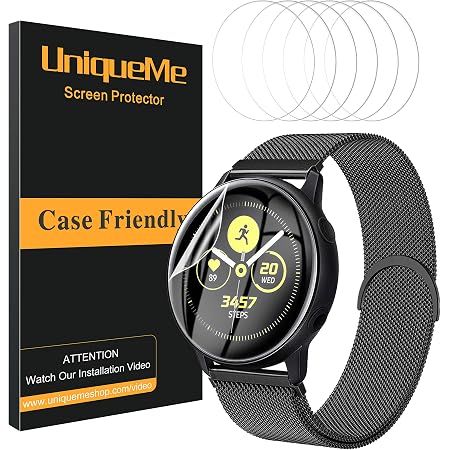 UniqueMe [6 Pack] Protector de Pantalla Compatible con Samsung Galaxy Watch  Active 2/4 44mm,TPU Film HD Flexible Protector,Sin Burbujas : Amazon.es:  Electrónica