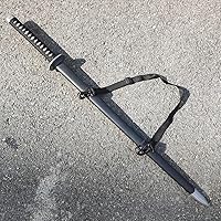 Vista 4 de Espada samurái Katana de acero al carbono de 41.3 pulgadas para cosplay, accesorios de rendimiento, decoración del hogar
