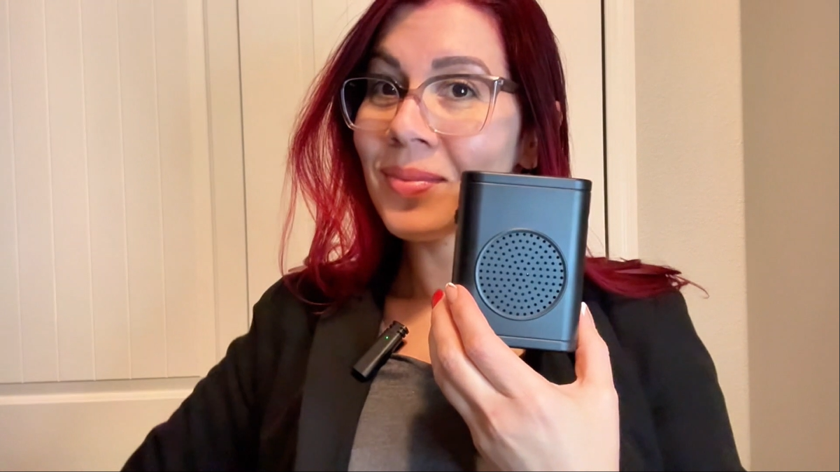 Amplificador De Voz Con Micrófono Lavalier Inalámbrico | Para Profesores, Clases, Yoga | Batería 2600 MAh
