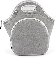 Vista 12 de Nordic By Nature Lonchera de neopreno para mujer y lonchera para niños, bolsa de almuerzo aislada, reutilizable, lavable, gruesa, duradera
