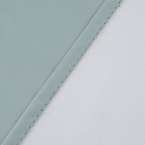 Miniatura 2 de Diamond Home Linens Juego de 3 cortinas y cenefa con forro térmico 100% opaco para ventana de cocina (niveles de 36 pulgadas y cenefa de 14