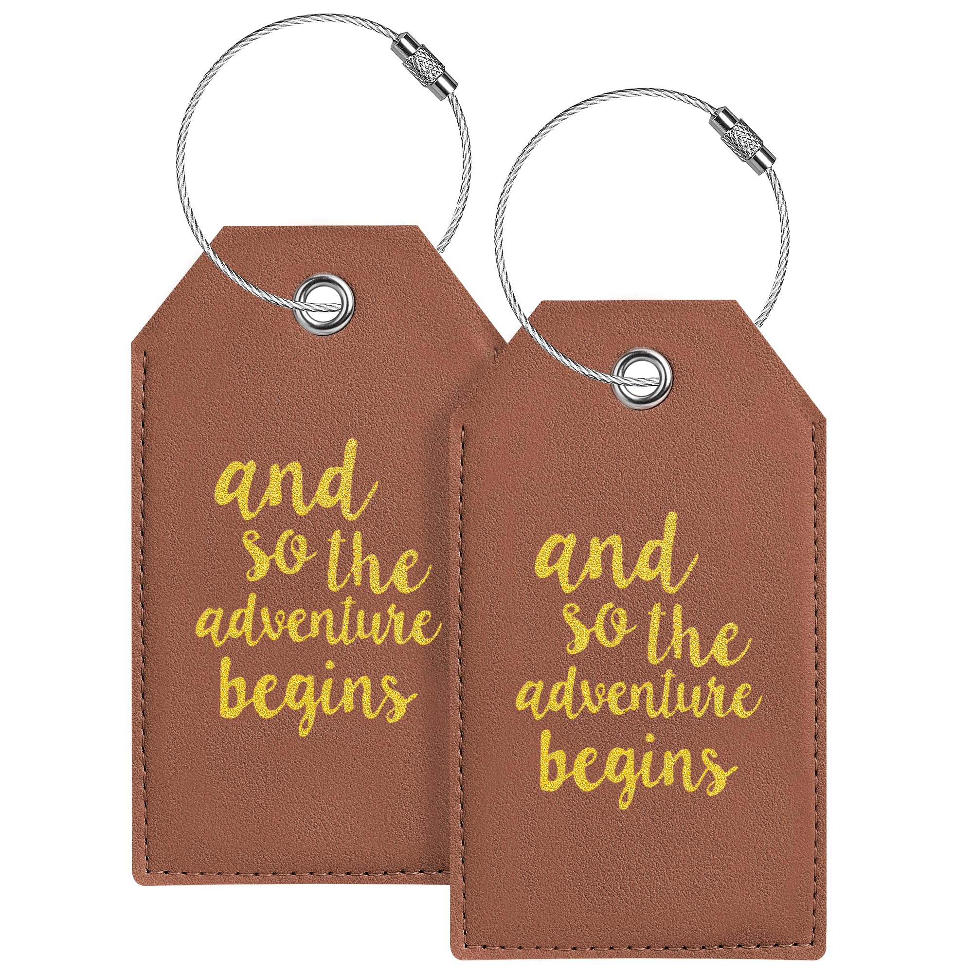 Luggage Tag & Initial Baggage Tags for Suitcases Leather Bag Tags for Backpacks Handbag School Instrument with Name ID Label Travel Essentials, Unique