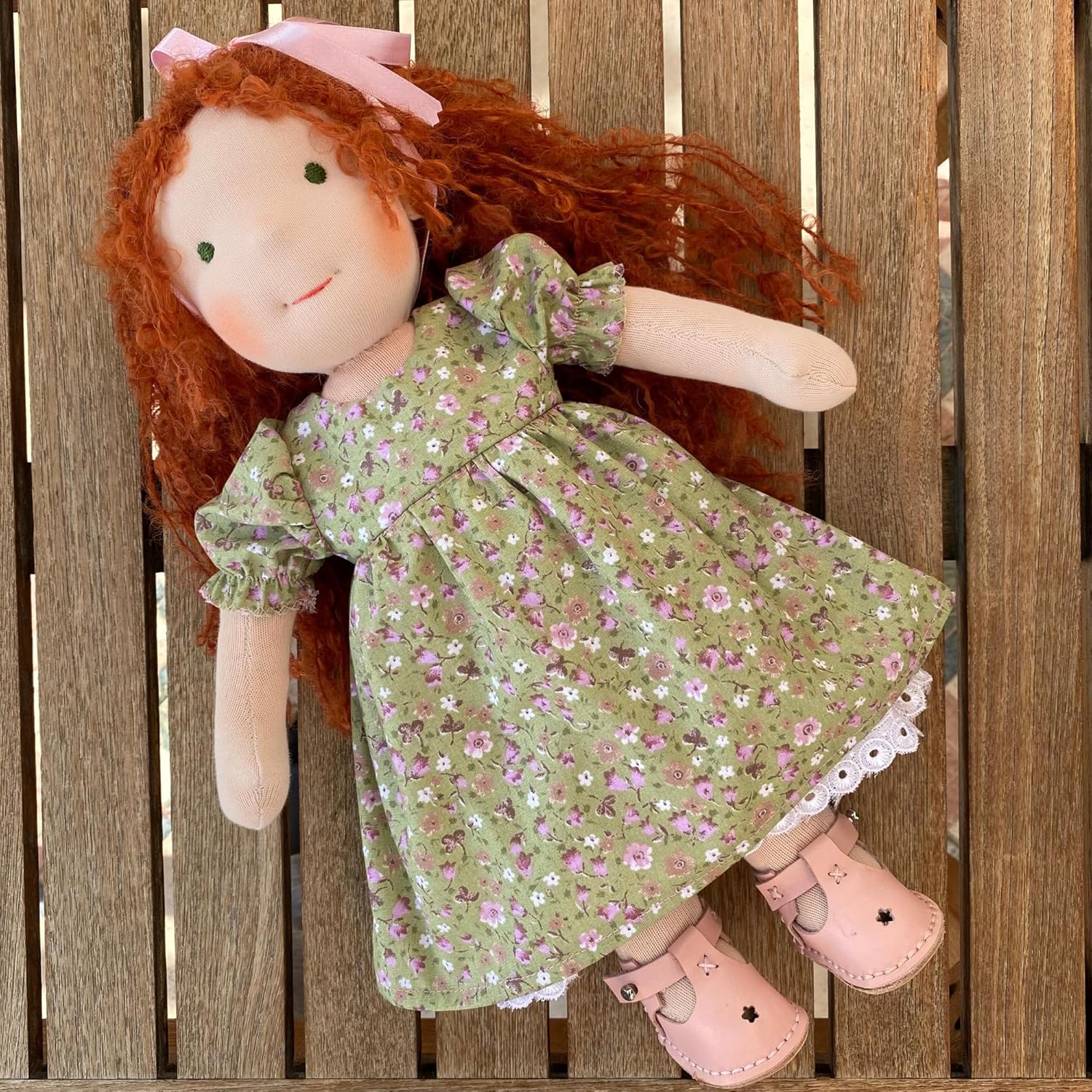Handmade Waldorf Doll Baby for Toddlers 1-3 with Winter Outfit - 14 Inch Plush Doll, Personalized for 2 Year Old Girl