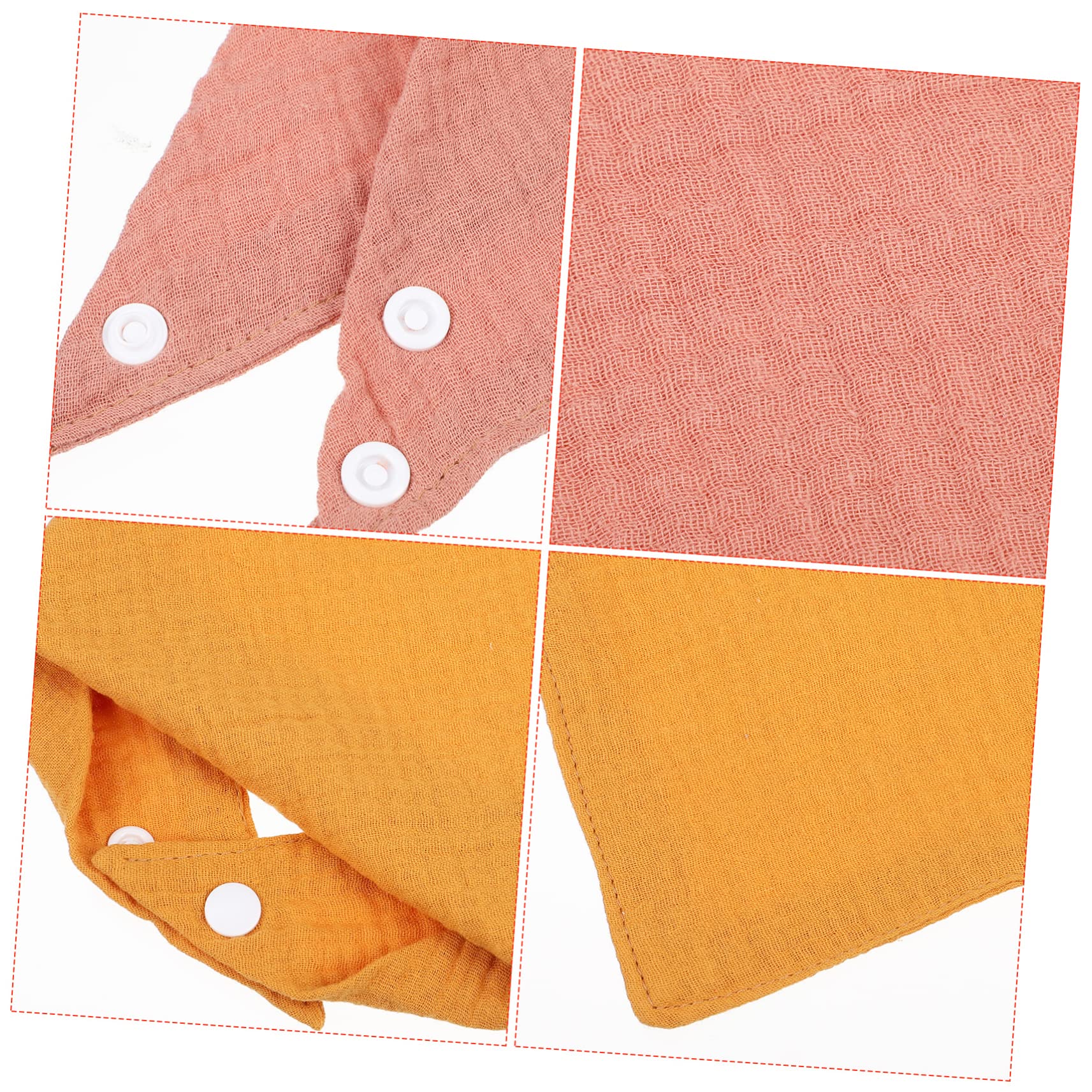 ifundom 12 Piezas Paño Bebé Baberos Baba Baberos Para Niños Baberos Bebe 6-12 Meses Babero Para La Dentición Baberos 0-6 Meses Babero Para Bebe Delantal Simple Gasa Recién Nacido