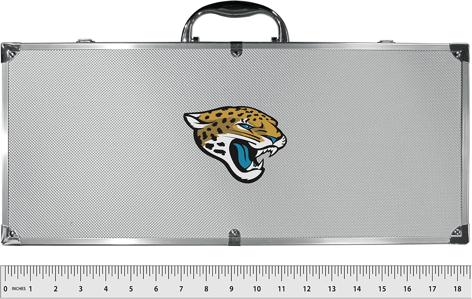 NFL Siskiyou Sports Fan Shop Jacksonville Jaguars Steel Tailgater BBQ Set w/Case 8 piece Gray