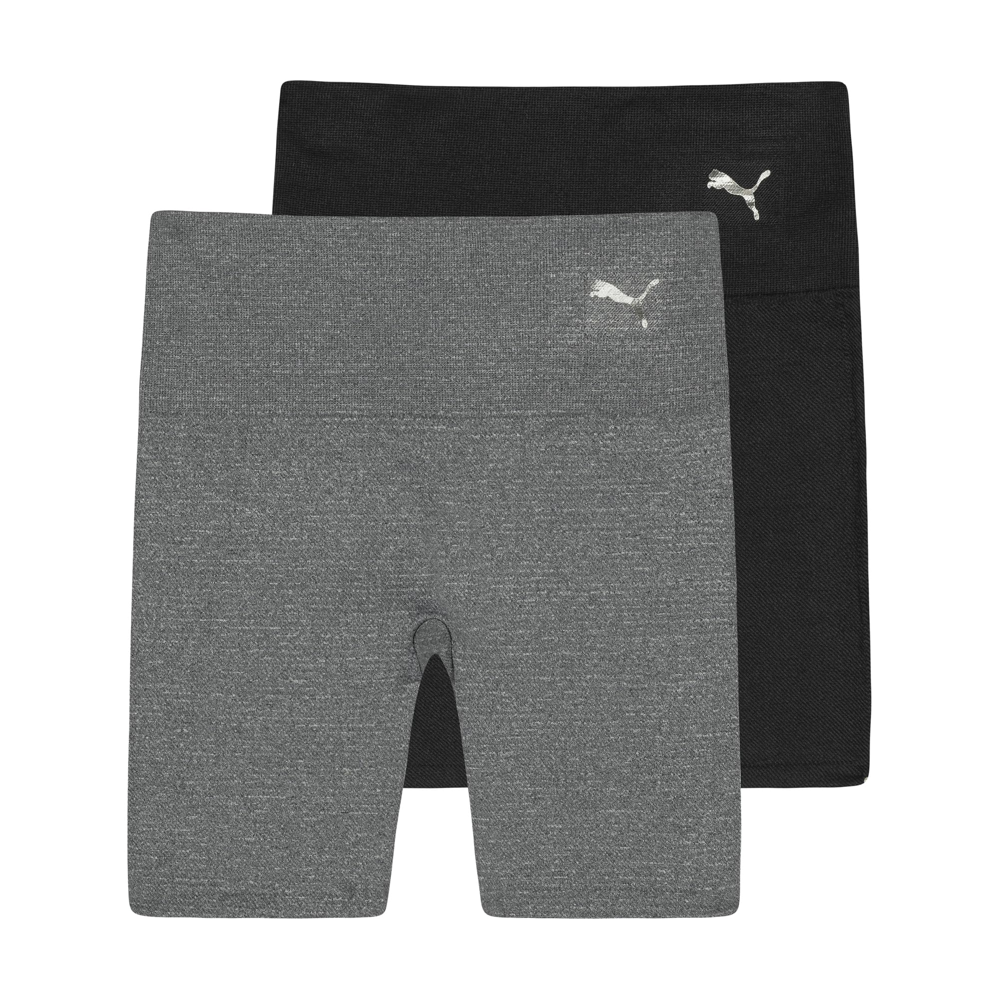 

                                                    Puma Women's 2 Pack Rib Bike Short, Black Grey, Sm