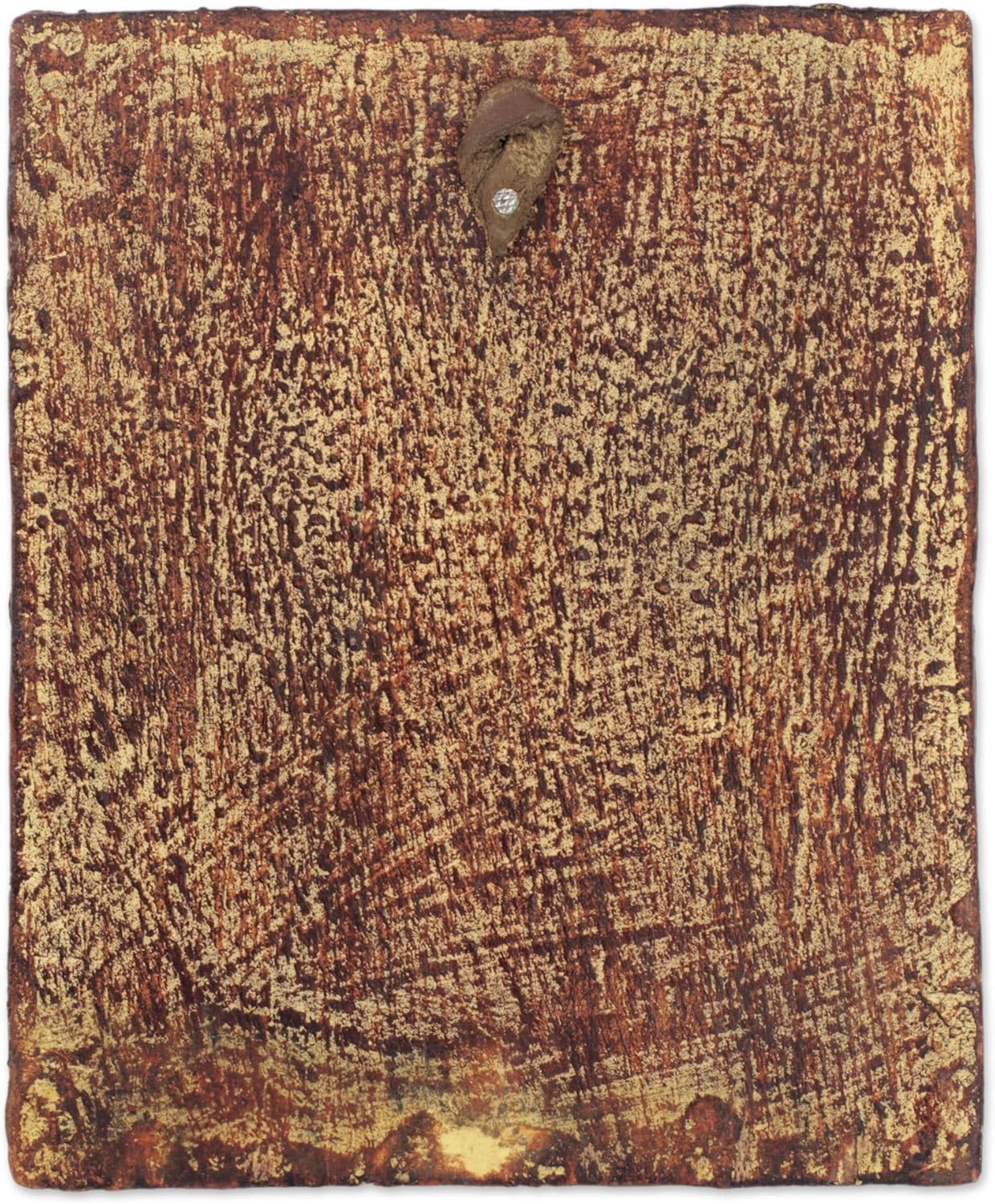 NOVICA Rustic Sese Wood and Sand Wall Mounted Rectangular Mirror, 'Hand of The Lord'