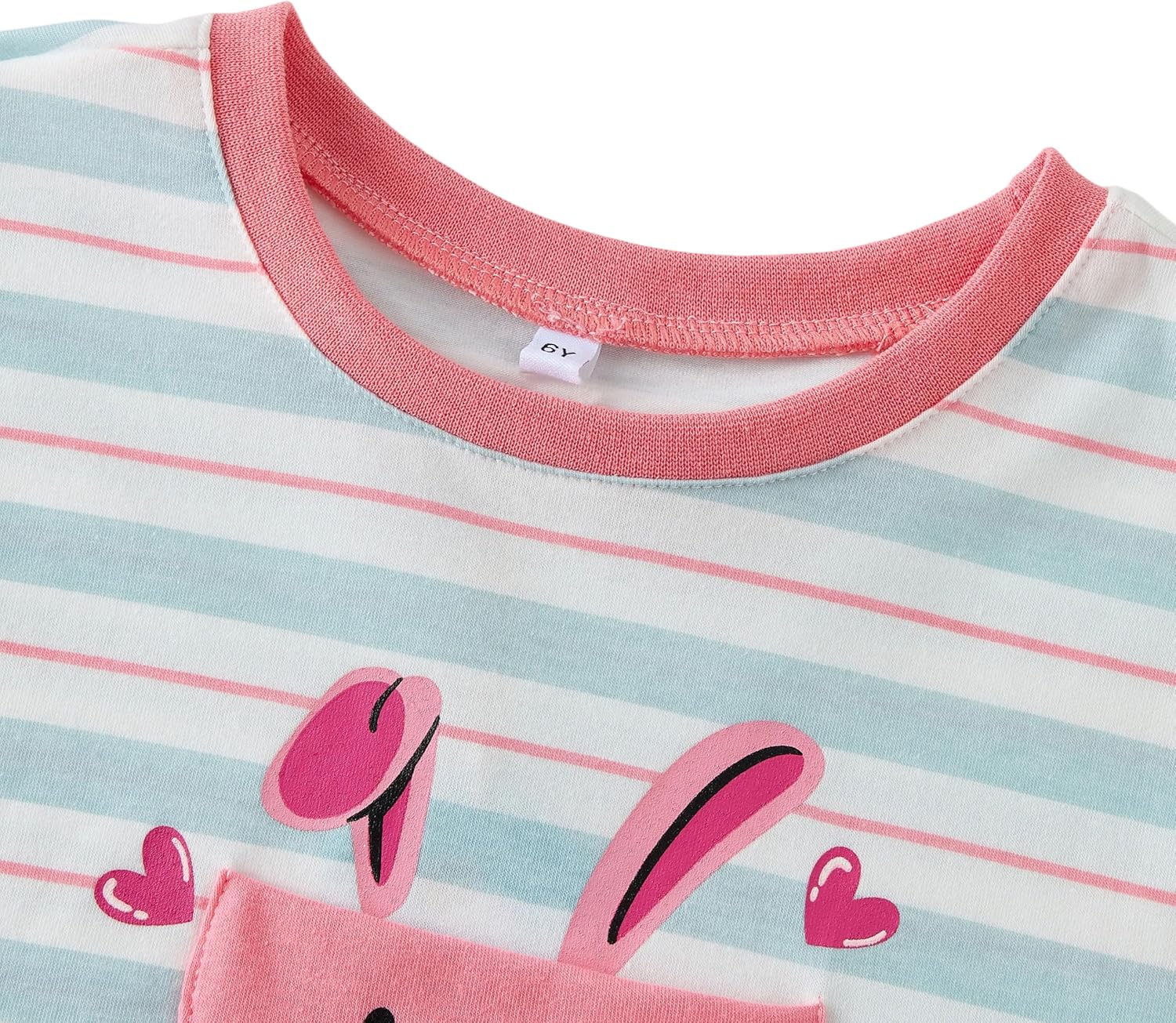 UMELOK Girls Clothing Set 2 Pcs Long Sleeve Ruffle Print Top and Leggings Fall Outfit Size 4-7 Years - Image 4