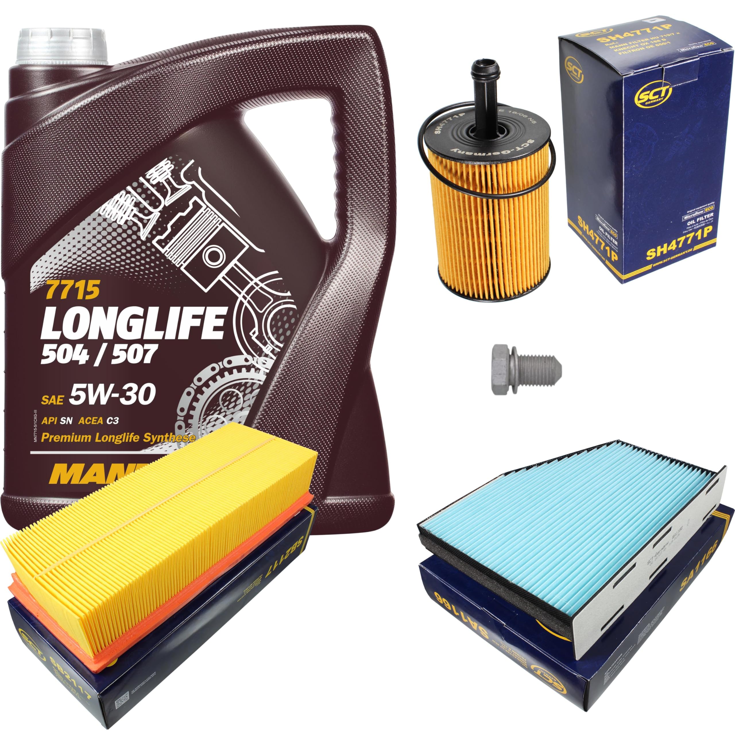 Inspektionspaket Filterset - Ölfilter, Luftfilter, Innenraumfilter Komplett