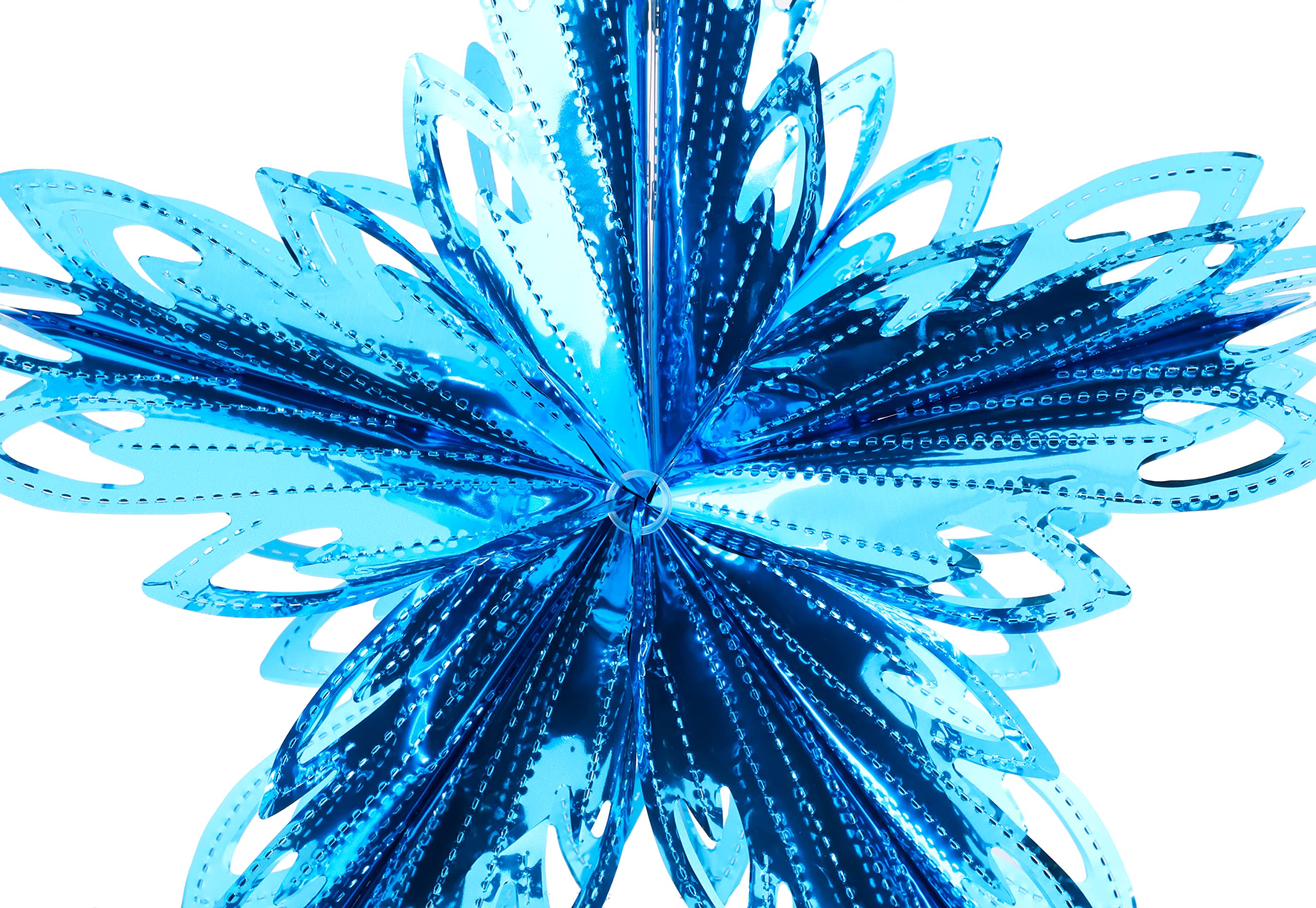 Christmas Concepts® 16” (1.3ft) Large Foil 3D Star Hanging Decoration - Christmas Trimming (Turquoise), 16" - Image 2
