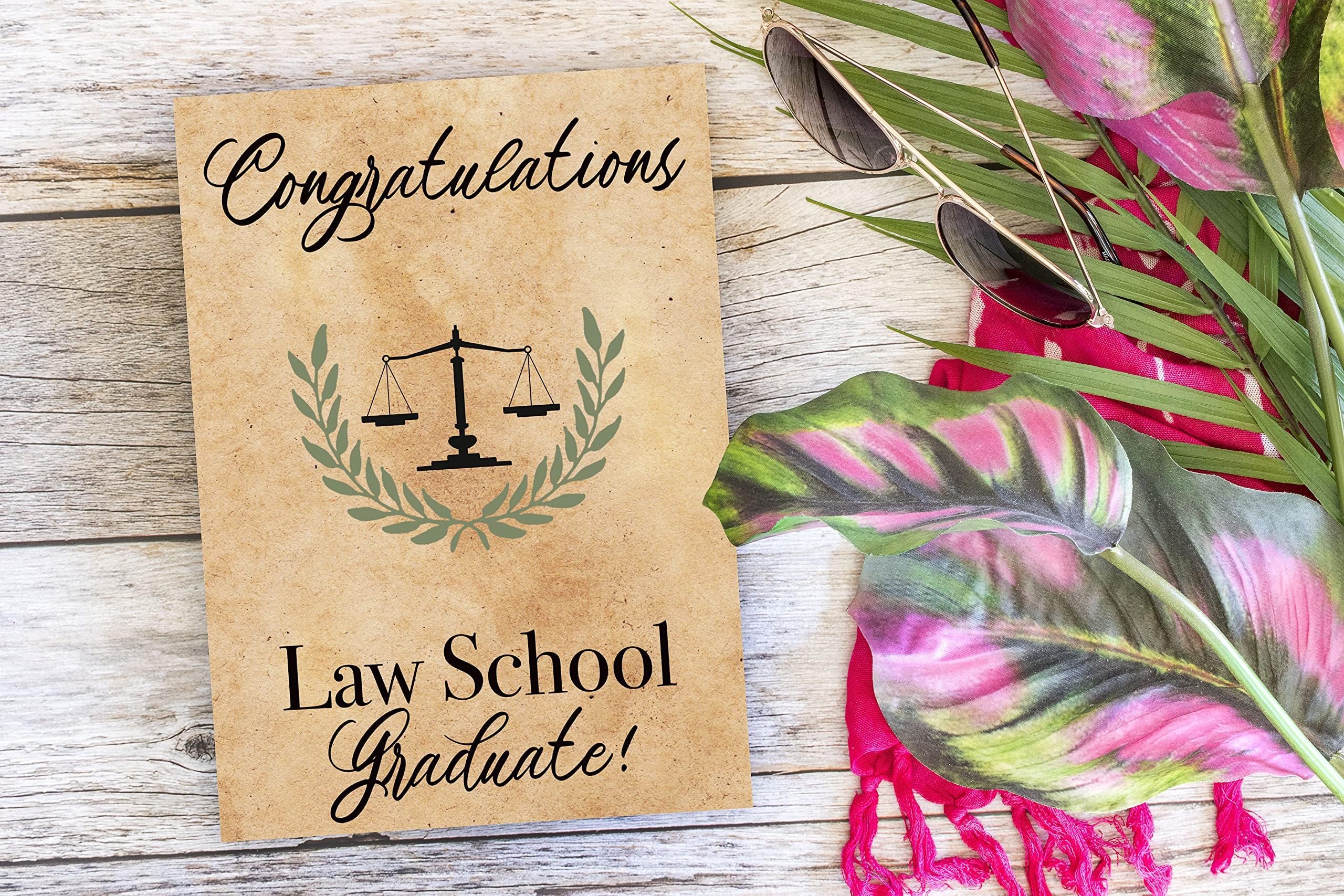 Red Door Inspirations Law School Graduation Card