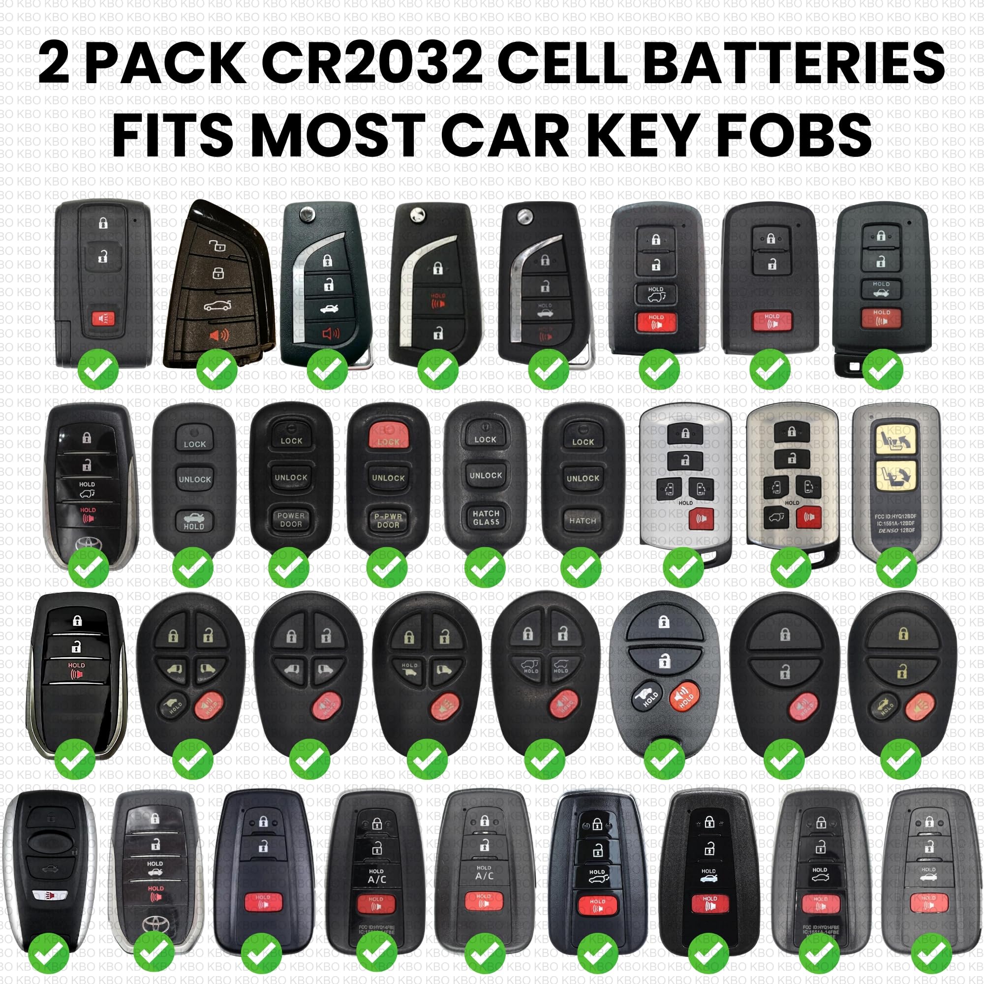 CR2032 Key Fob Battery Replacement - Product View