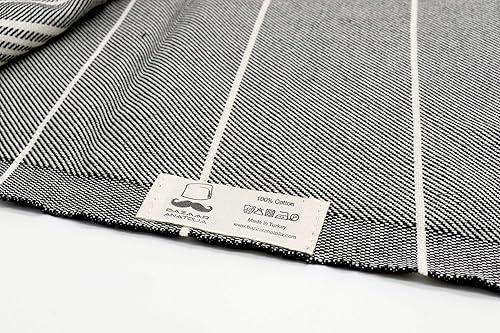 Vista 120 de Bazaar Anatolia Juego de 2 toallas de mano turcas para baño, 39 x 19 pulgadas, algodón, toallas de mano decorativas para cocina, té, yoga, cara