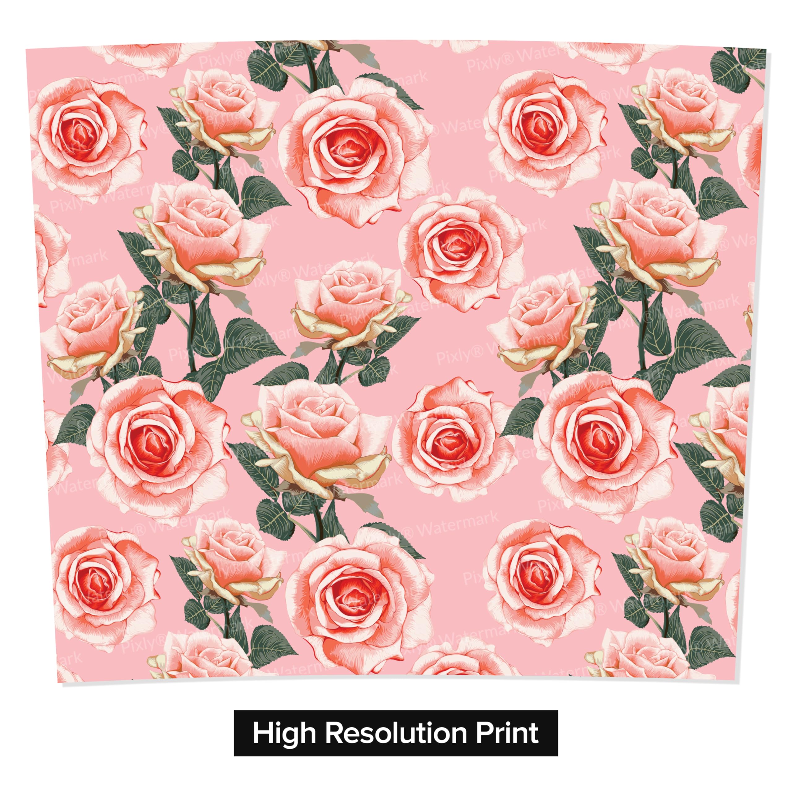 Pixly® Vintage Pink Roses Thermal Travel Mug Coffee Tea Flask, 400ml/14oz Capacity, Flower, Floral Pattern - Vintage Pink Nostalgia - Image 4