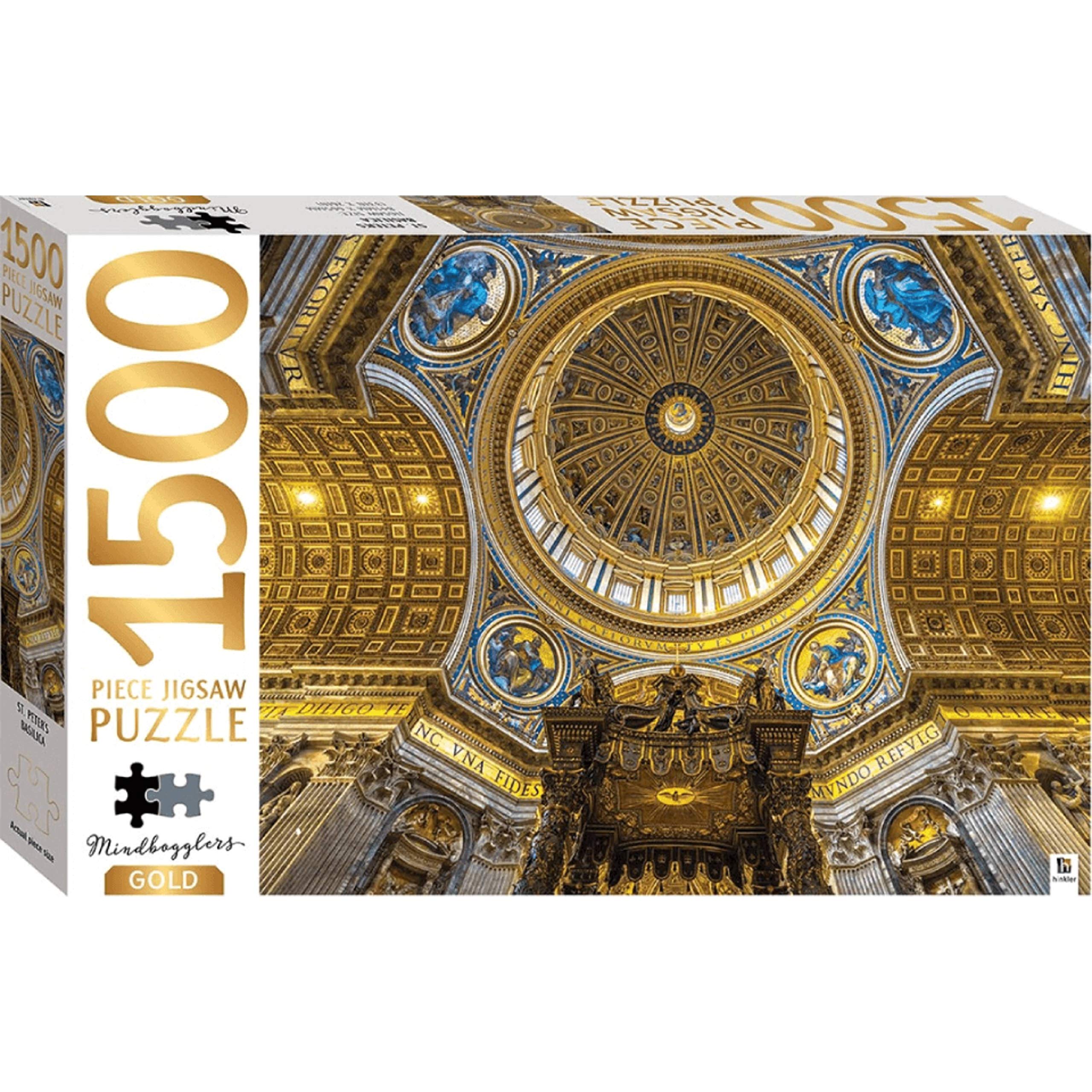 Mindbogglers Gold Panoramic 1500 Piece Jigsaw: St.Peters Basilica