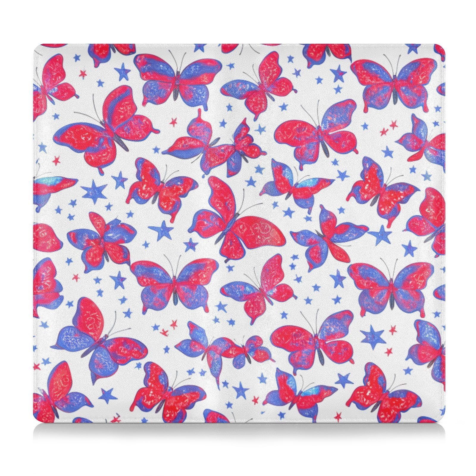 BURSTDDY Butterflies Leather Car Registration and Insurance Holder,Registration and Insurance Card Holder Glove Box Car Organizer Car Document Holder for Cards, Driver License
