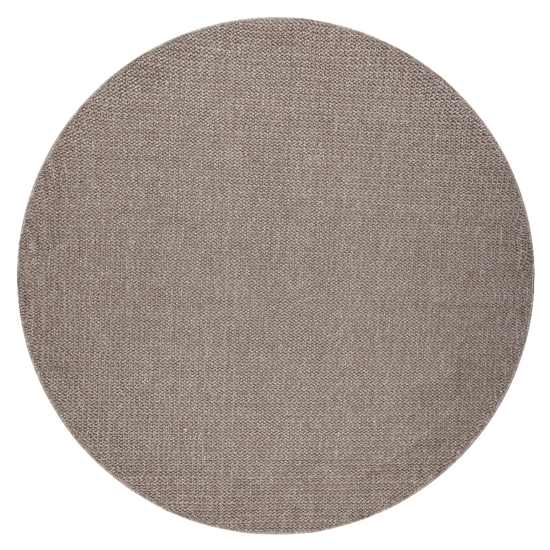 Tapis Casablanca Loop Boucle marron cercle 133 cm pour le salon et la chambre