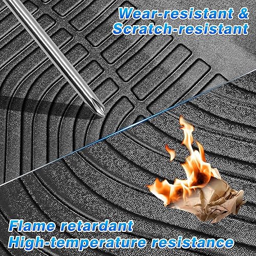 Miniatura 7 de Alfombrillas Cartist Compatibles con Ford Ranger 2019 2020 2021 2022 2023 Accesorios Alfombrilla Todo Clima para Ranger Super Crew Forro de Piso