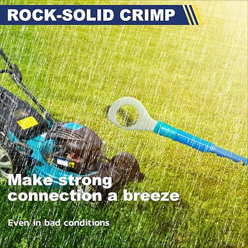 Miniatura 5 de haisstronica Juego de conectores a tope de alambre termorretráctil de grado marino, conectores de cable eléctrico de cobre rojo estañado de 22-10