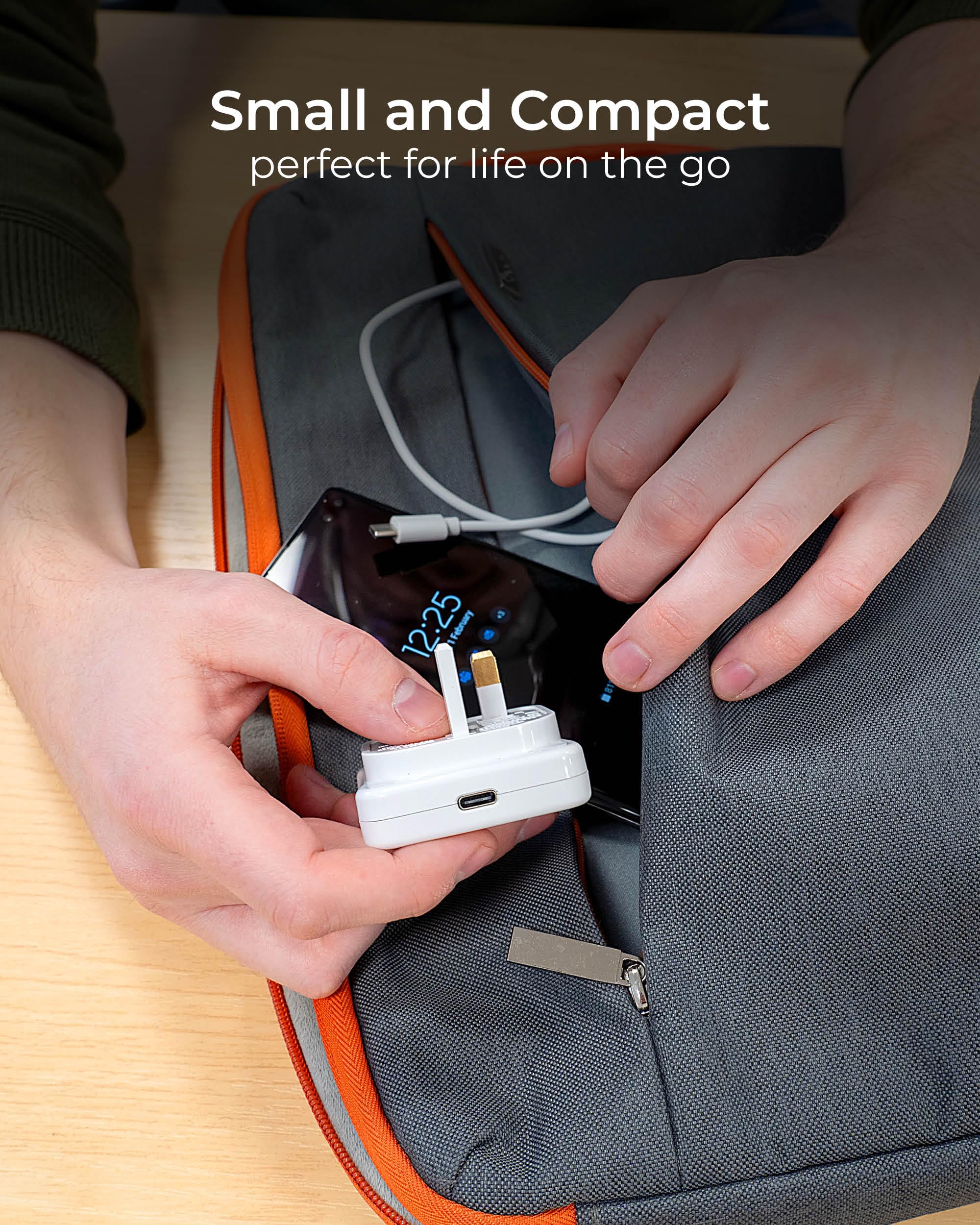 Masterplug Super-Fast USB Charging Plug with Single Type C Charging Port, 20 Watts, White - Image 4