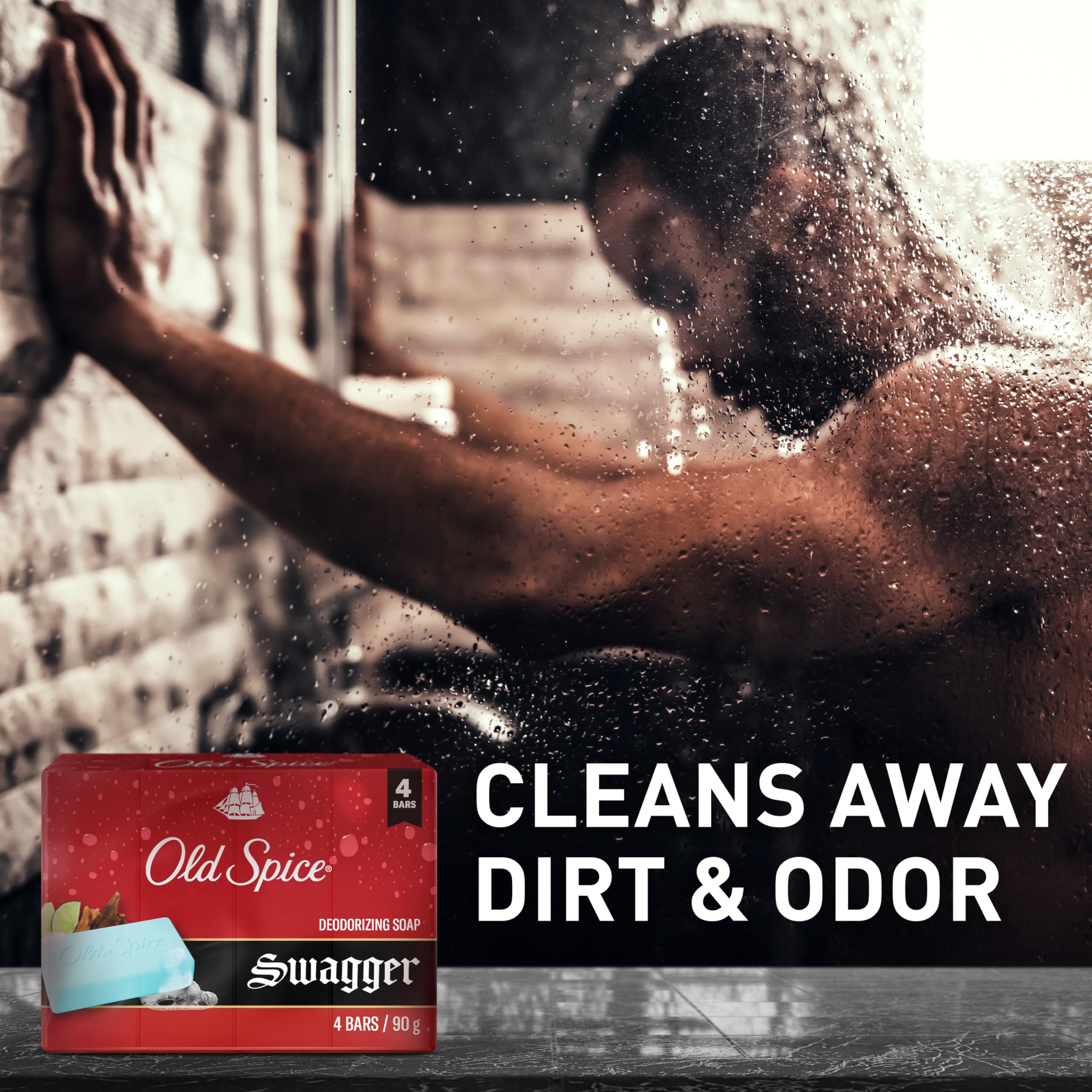 Old Spice Bar Soap for Men, Extra Clean, 360 G, 4 Bars