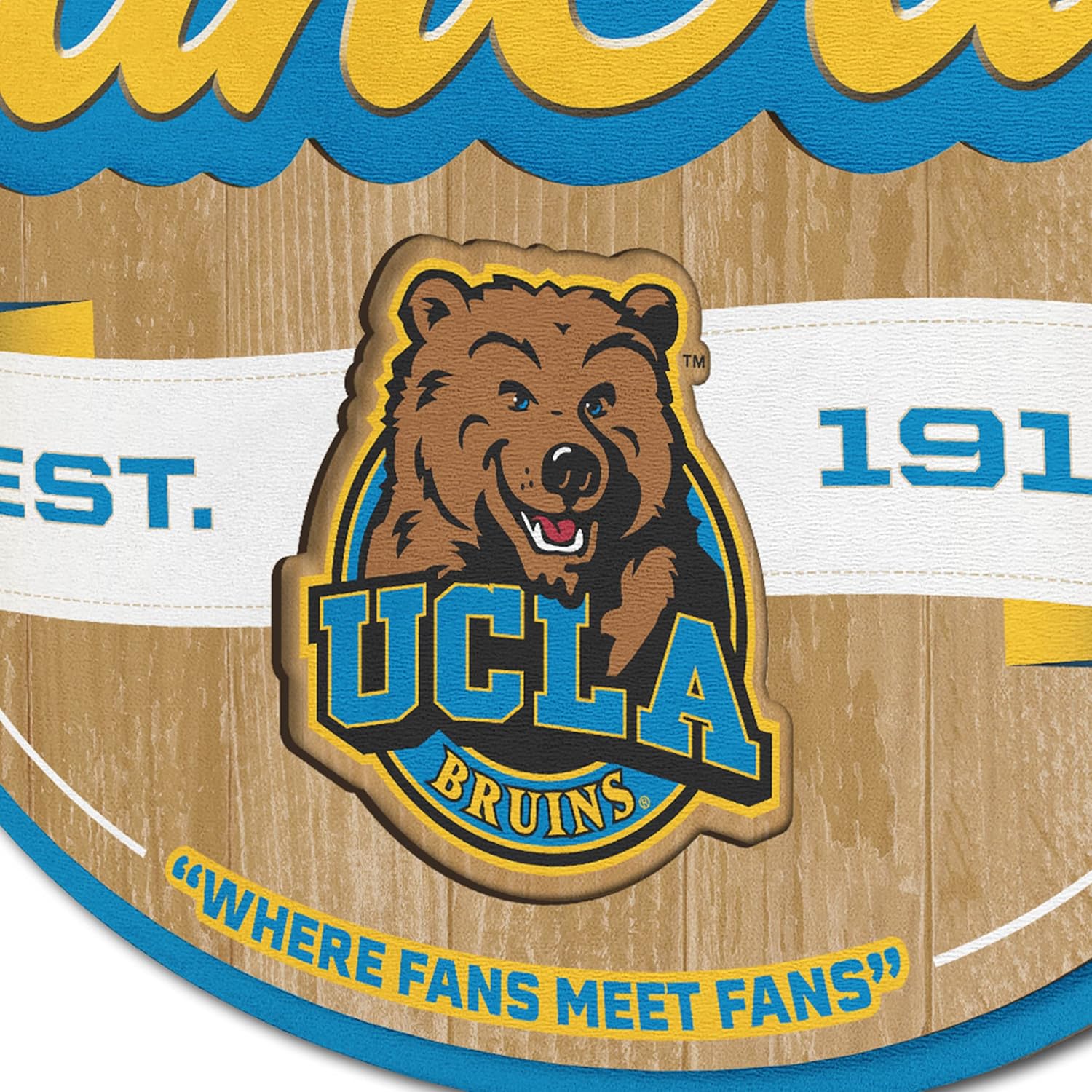YouTheFan NCAA Officially-licensed FanCave 3D wall art - ready-to-hang, 3D multi-layered construction - floating wall mount design - Perfect fan gift