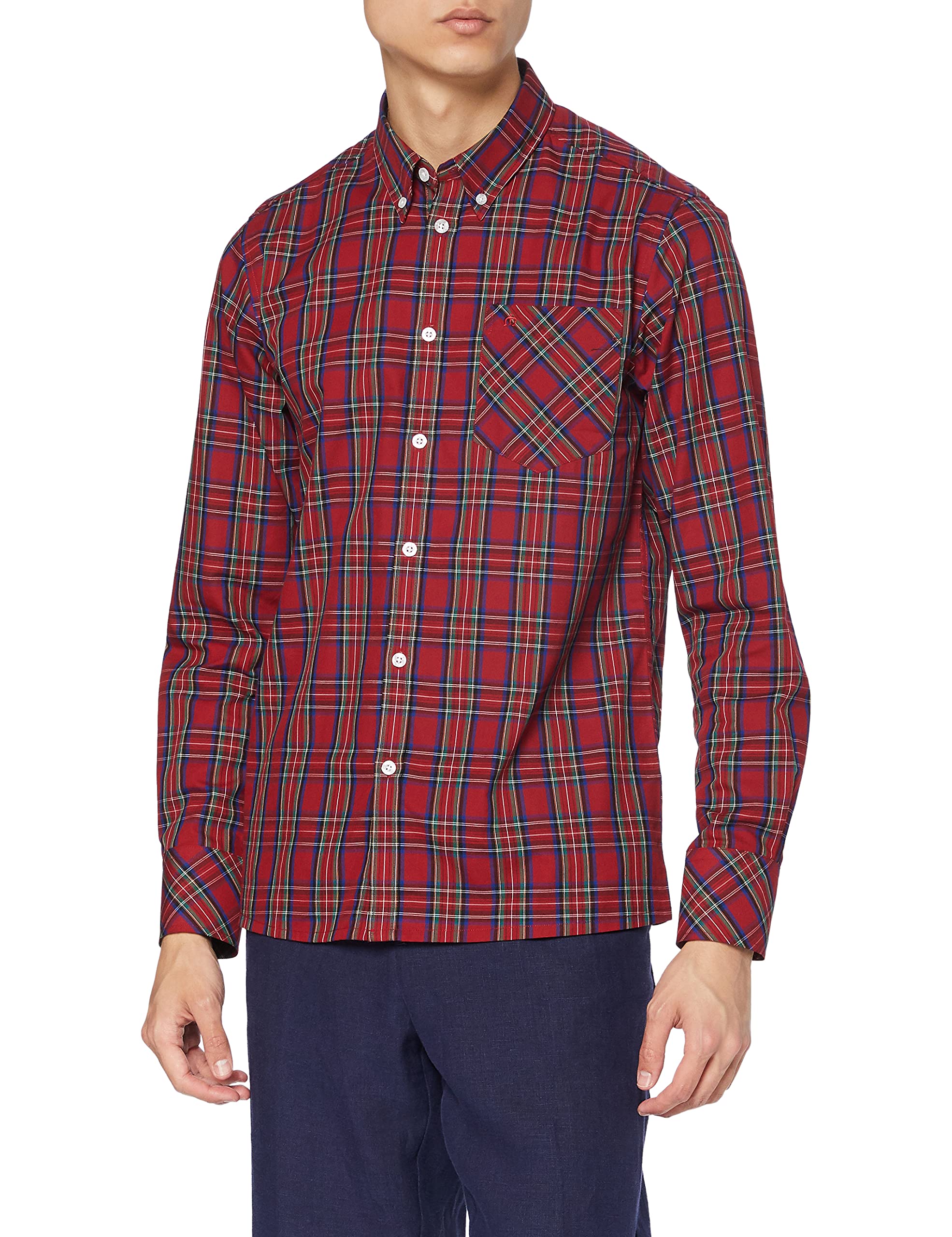 Merc of London 1509214325 - Camisa Casual de Manga Larga para Hombre