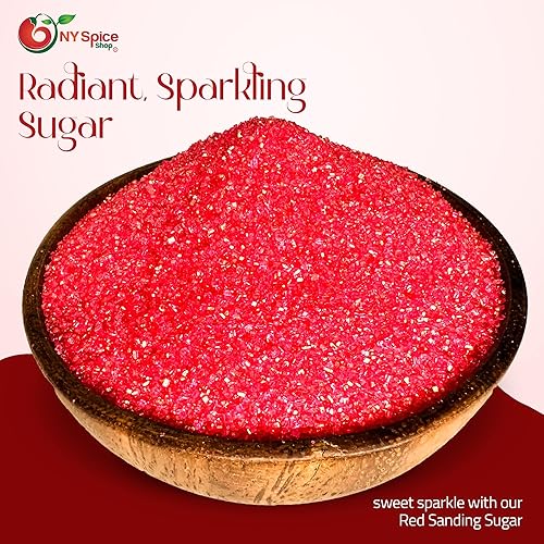 Miniatura 3 de NY SPICE SHOP Azúcar de lija  Azúcar rojo con gas  Gránulos rojos  Gránulos rojos a granel  Gránulos rojos comestibles  Azúcar de lija para