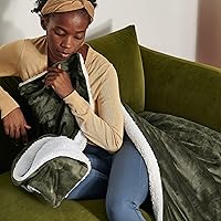 Vista 90 de Bedsure Manta de tamaño King de vellón sherpa para la cama, gruesa y cálida para el invierno, suave y mullida, grande, color lino, 108 x 90 pulgadas