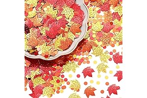 Autumn Shimmering Leaf Sequins for Festive Flair