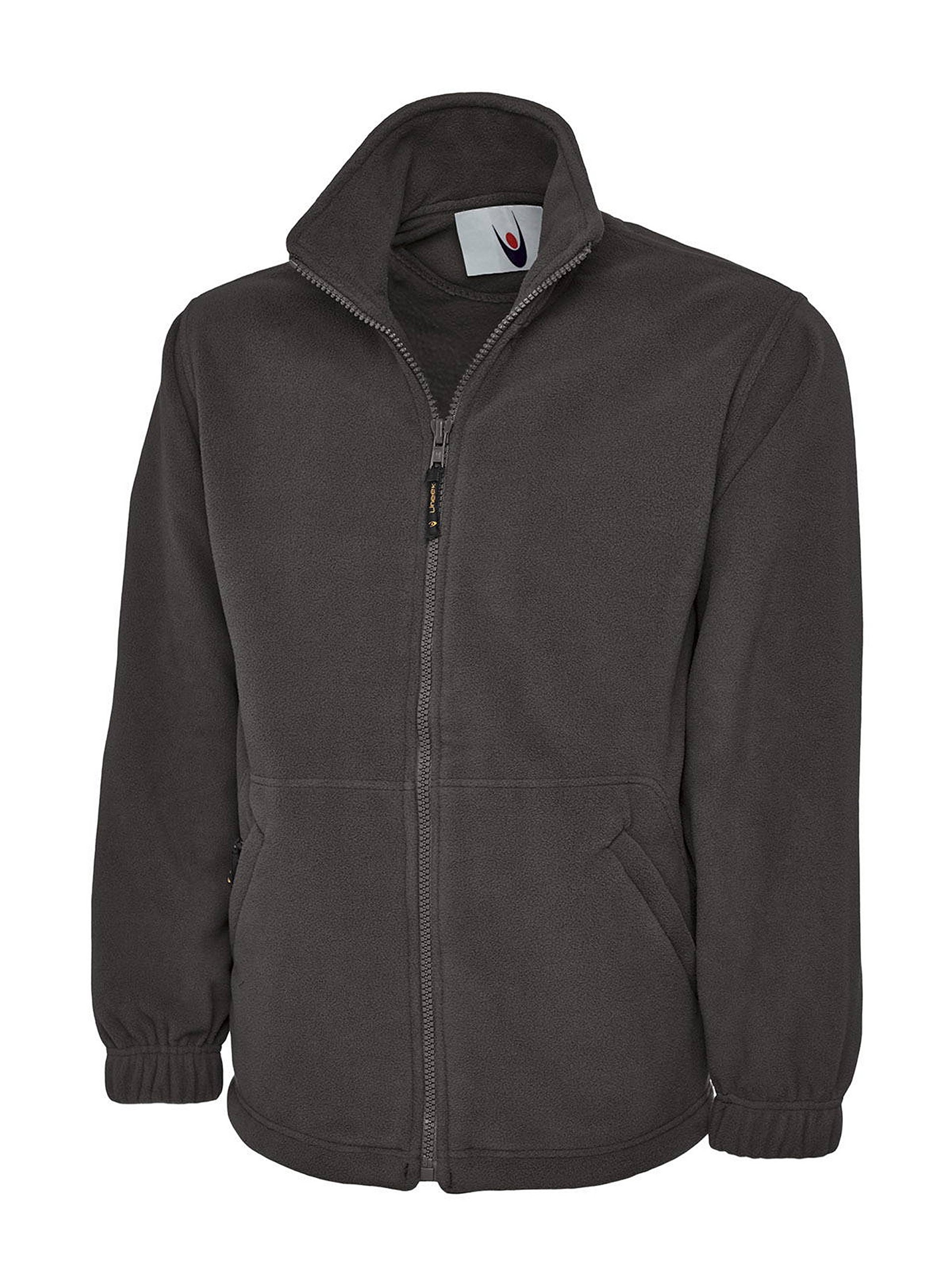 Uneek UC604 - Classic Full Zip Micro Fleece Jacket 300GSM - Charcoal - Medium - M