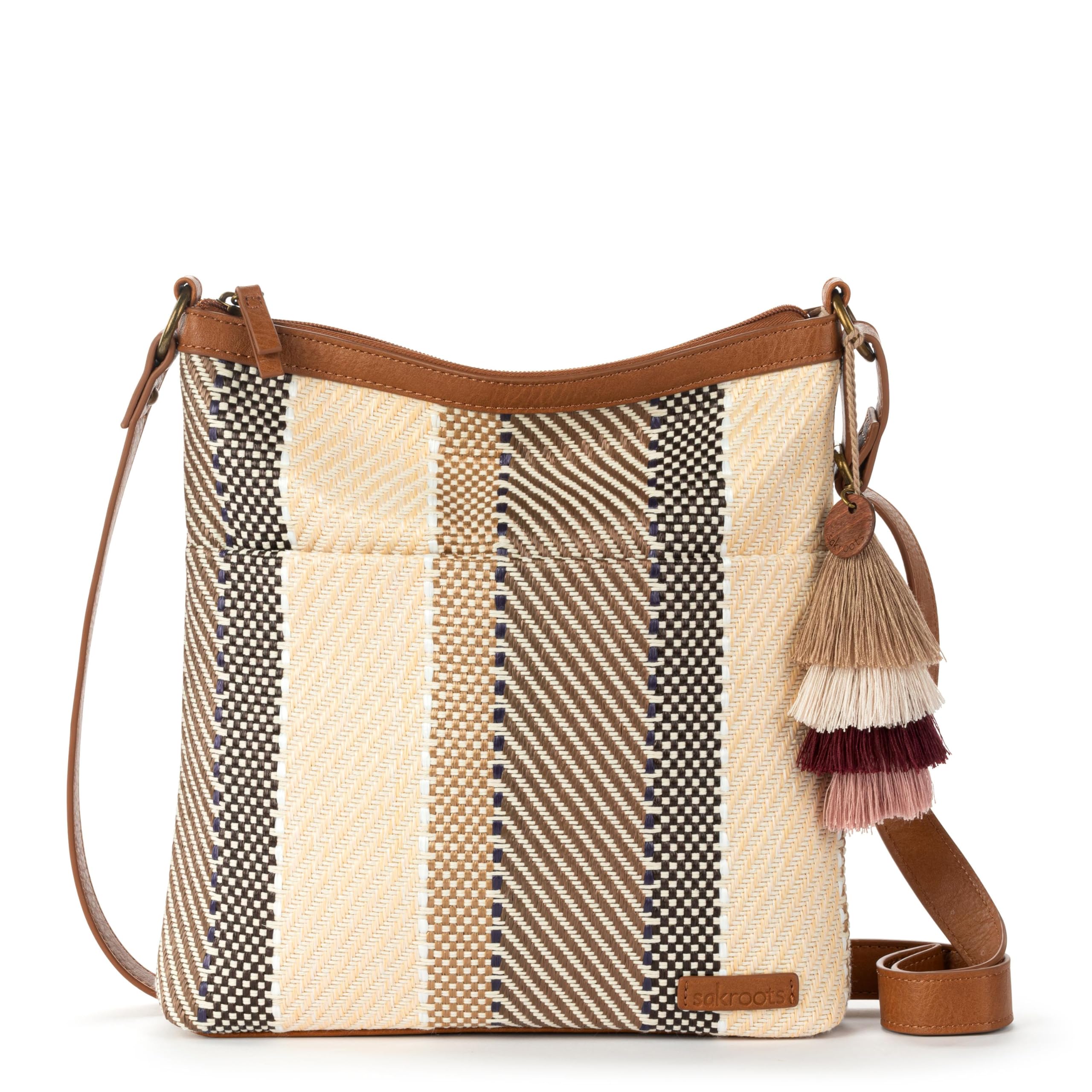 The Sak Basic Crossbody Purse - Cross Body Handbag For Everyday &amp; Travel - Zipper Closure &amp; Adjustable Strap